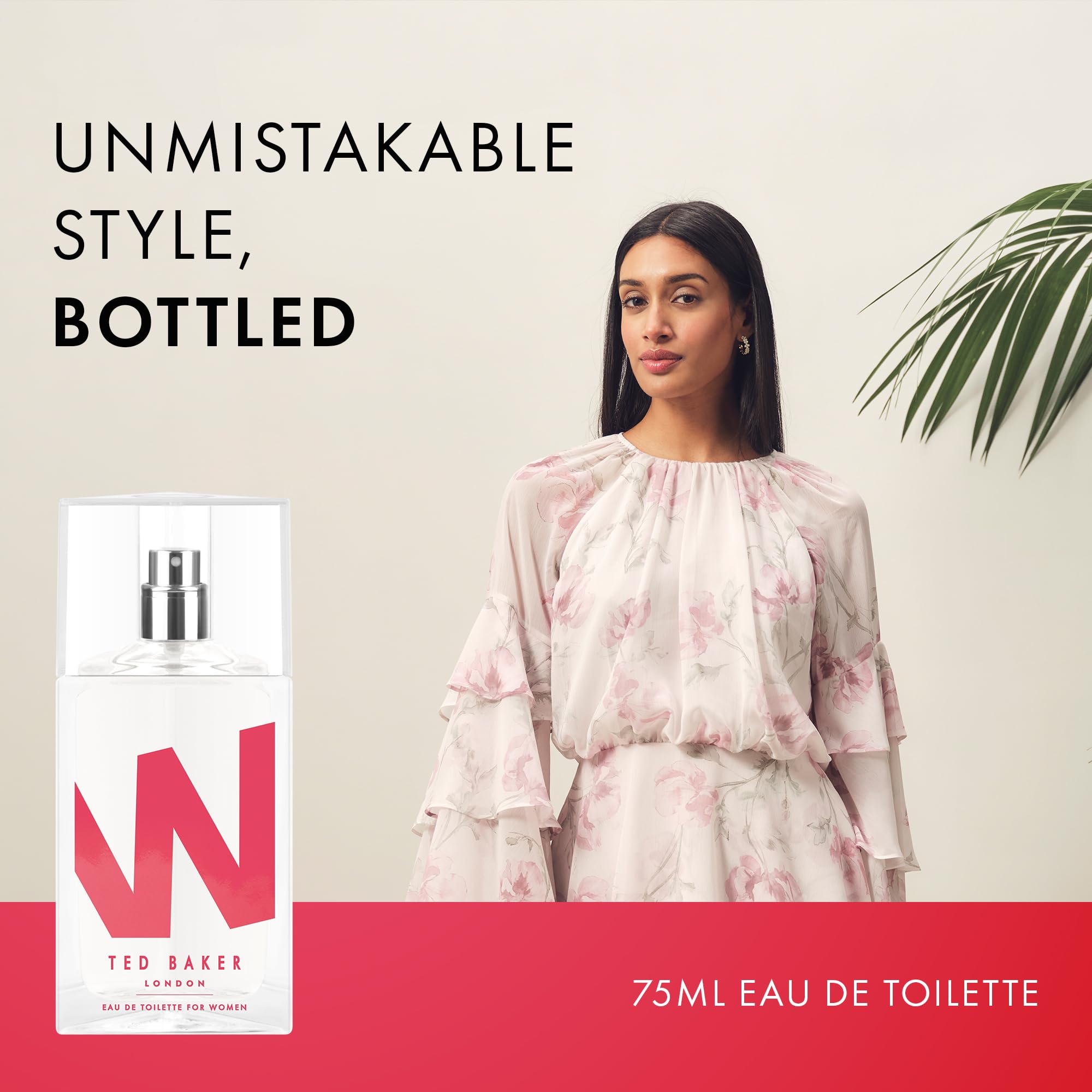 Ted Baker W EDT Ted Baker Rose And Orchid, Fig Leaf, White Peony, Cassis, Raspberry Middle notes, Womens Perfume, Long Lasting Fragrance Eau De Toilette, Fruity Floral 75ml Halalzen