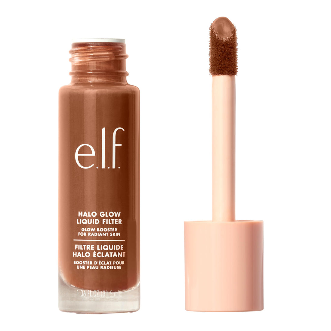 e.l.f. Halo Glow Liquid Filter, Complexion Booster For A Glowing, Soft-Focus Look, Infused With Hyaluronic Acid, Vegan & Cruelty-Free, 4 Medium Halalzen