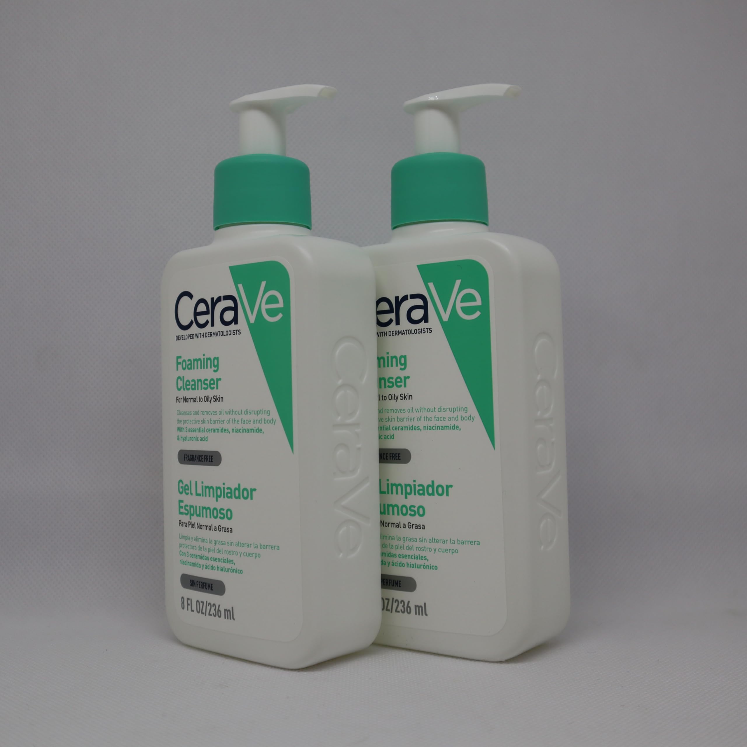 CeraVe Foaming Cleanser for Normal to Oily Skin with Niacinamide and 3 Essential Ceramides