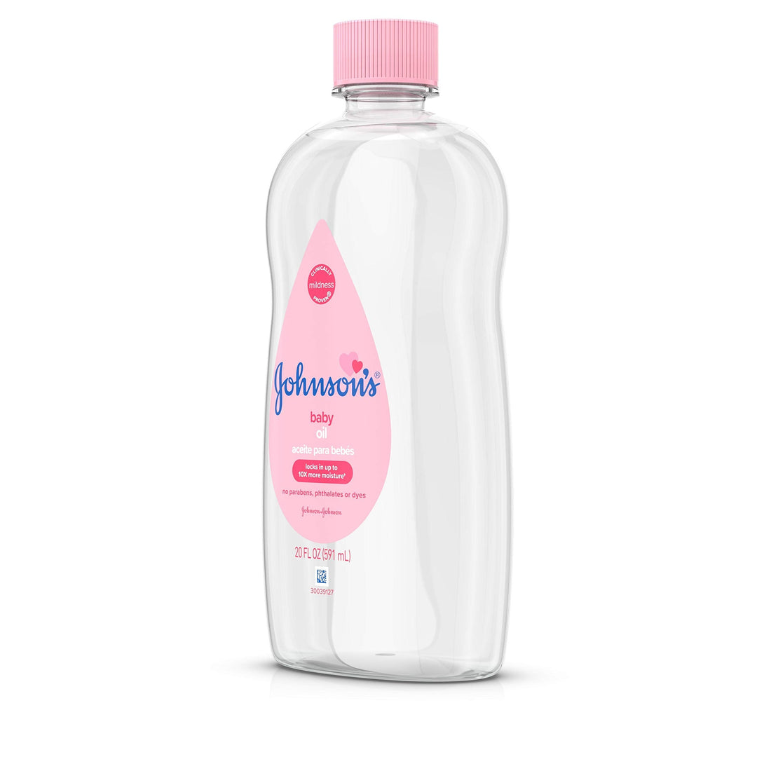 Johnson's Baby Oil, Pure Mineral Oil to Prevent Moisture Loss for Newborn, Kids, & Adults, Gentle, Soothing Baby Massage Oil, Dry Skin Relief, Hypoallergenic, Original Scent, Baby Essentials, 3 fl. oz Halalzen