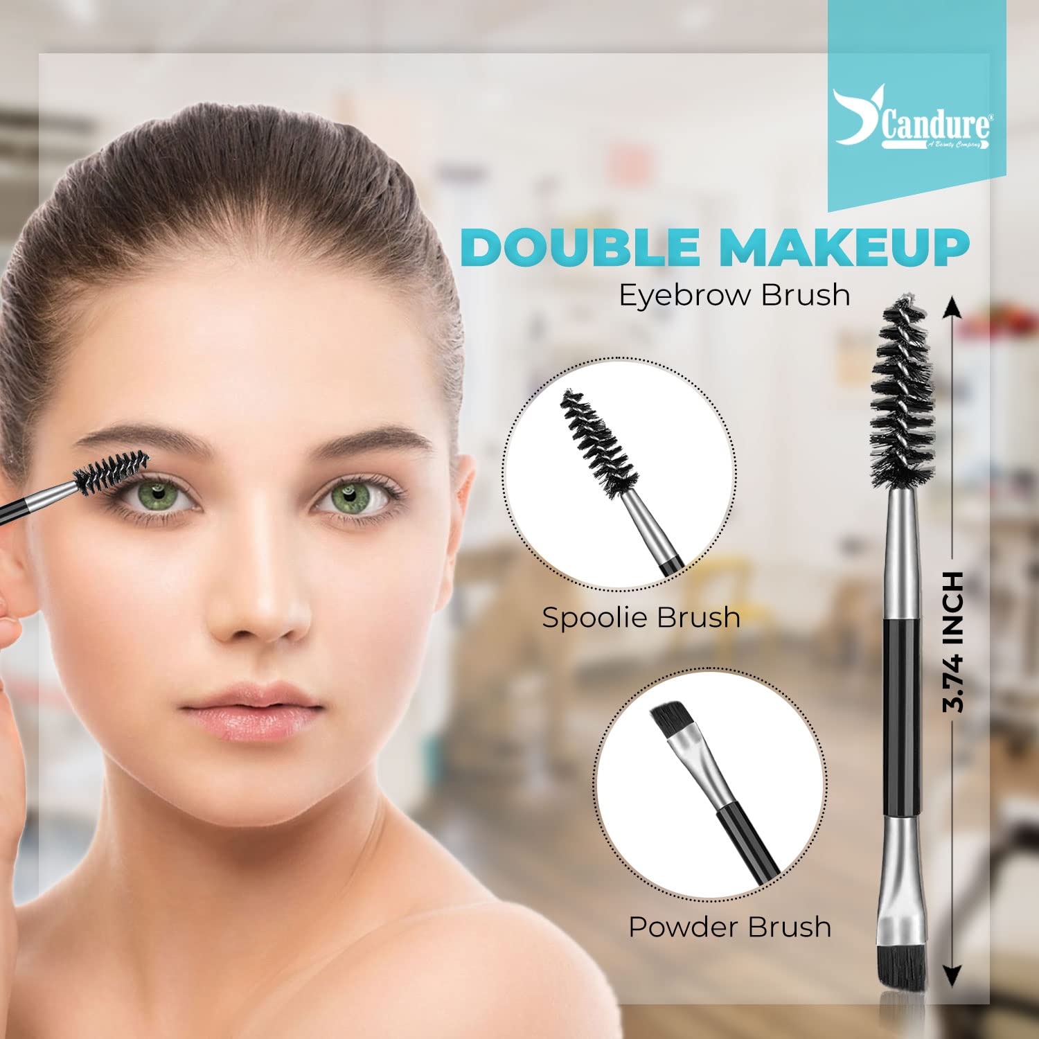 Candure Tweezers for Eyebrows - Professional Stainless Steel Slanted and Pointed Tip Hair Tweezers Set for Ingrown Hair, Blackhead Removal, Eyebrows Plucking Beauty Tool for Women Halalzen