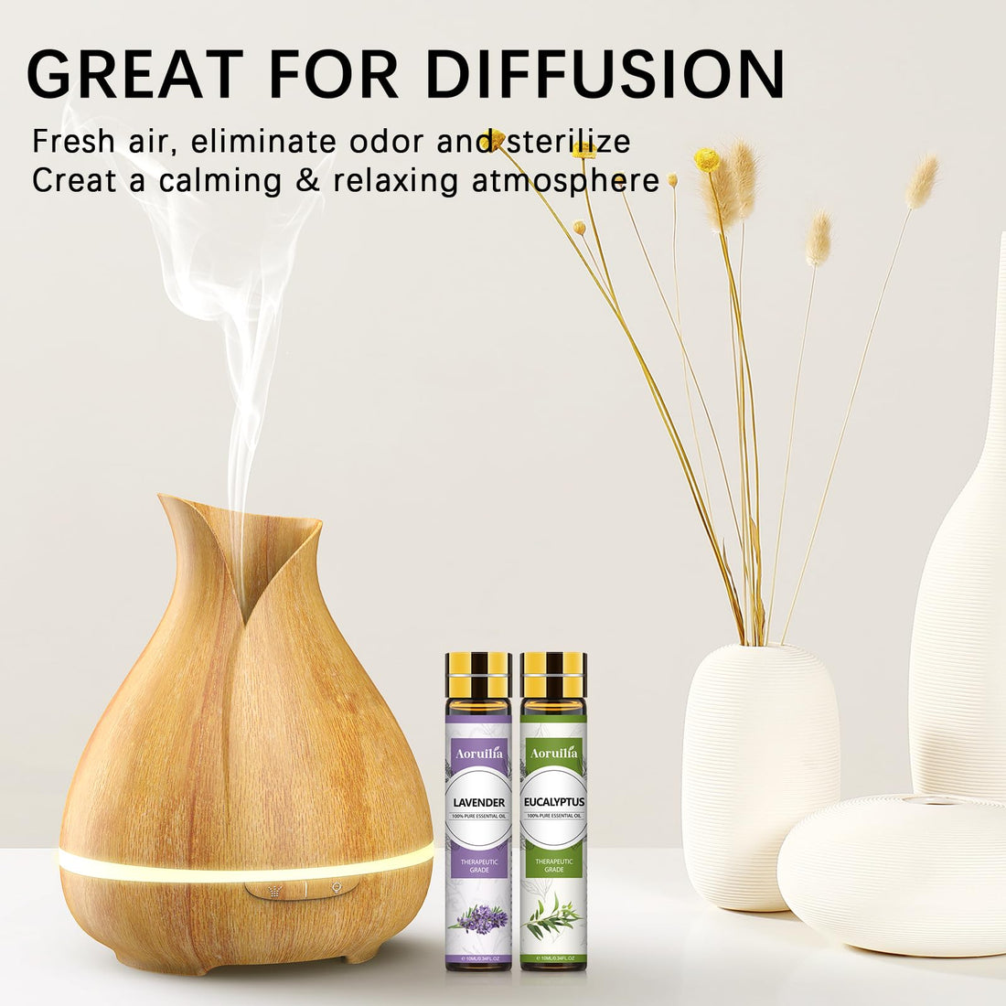 Clean Essential Oils Set 6 x 10ml, Laundry Fragrance Oils for Diffusers, Soap Making - Eucalyptus & Cotton, Bergamot Black Tea, Cardamom & Cedar, Baby Powder, Clean Breeze, Fresh Linen
