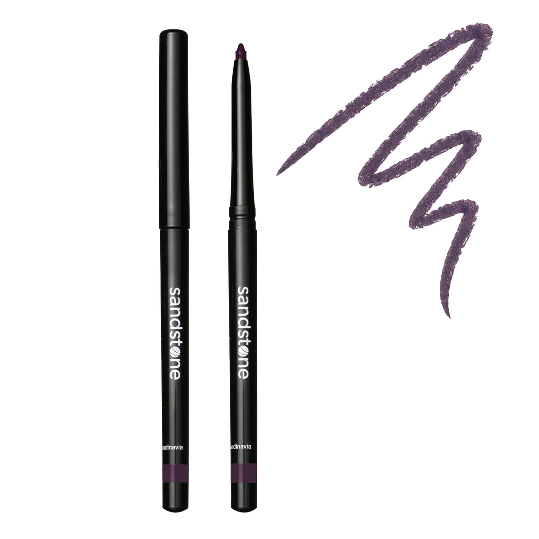 Sandstone Scandinavia Waterproof Eyeliner Pencil - Long-Lasting Gel Eye Liner for Sensitive Eyes - Hypoallergenic & Smudge-Proof - Fragrance-Free, Vegan & Allergy Tested (Black) Halalzen