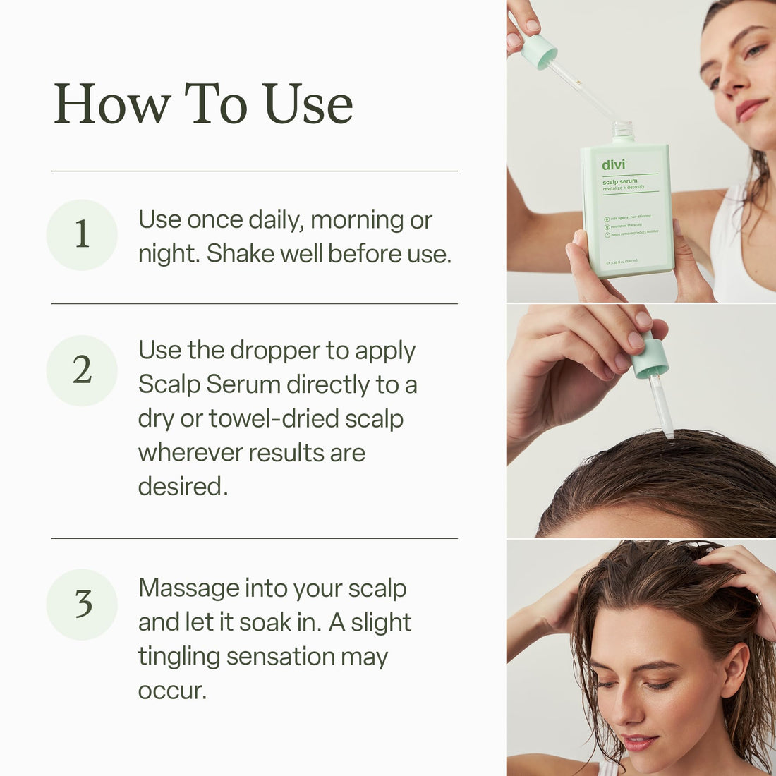 Divi Scalp Serum for Thinning Hair Clinically Tested, Non-Greasy Formula with Amino Acids, Caffeine & Rosemary Oil Promotes Healthy Scalp & Fuller-Looking Hair, Reduces Oil & Product Buildup