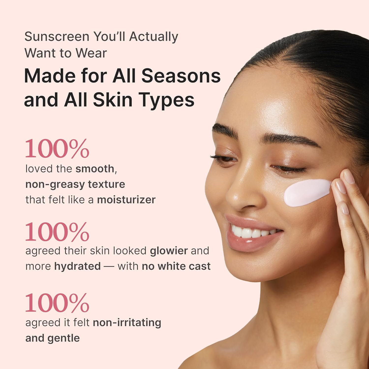 medicube No Cast Just Glow Collagen Sunscreen | SPF 50 Broad Spectrum Face Sunscreen | Lightweight, Non-Sticky, Hydrating Formula | Peptide, Cica for Soothing & Glow | Korean Skincare Halalzen