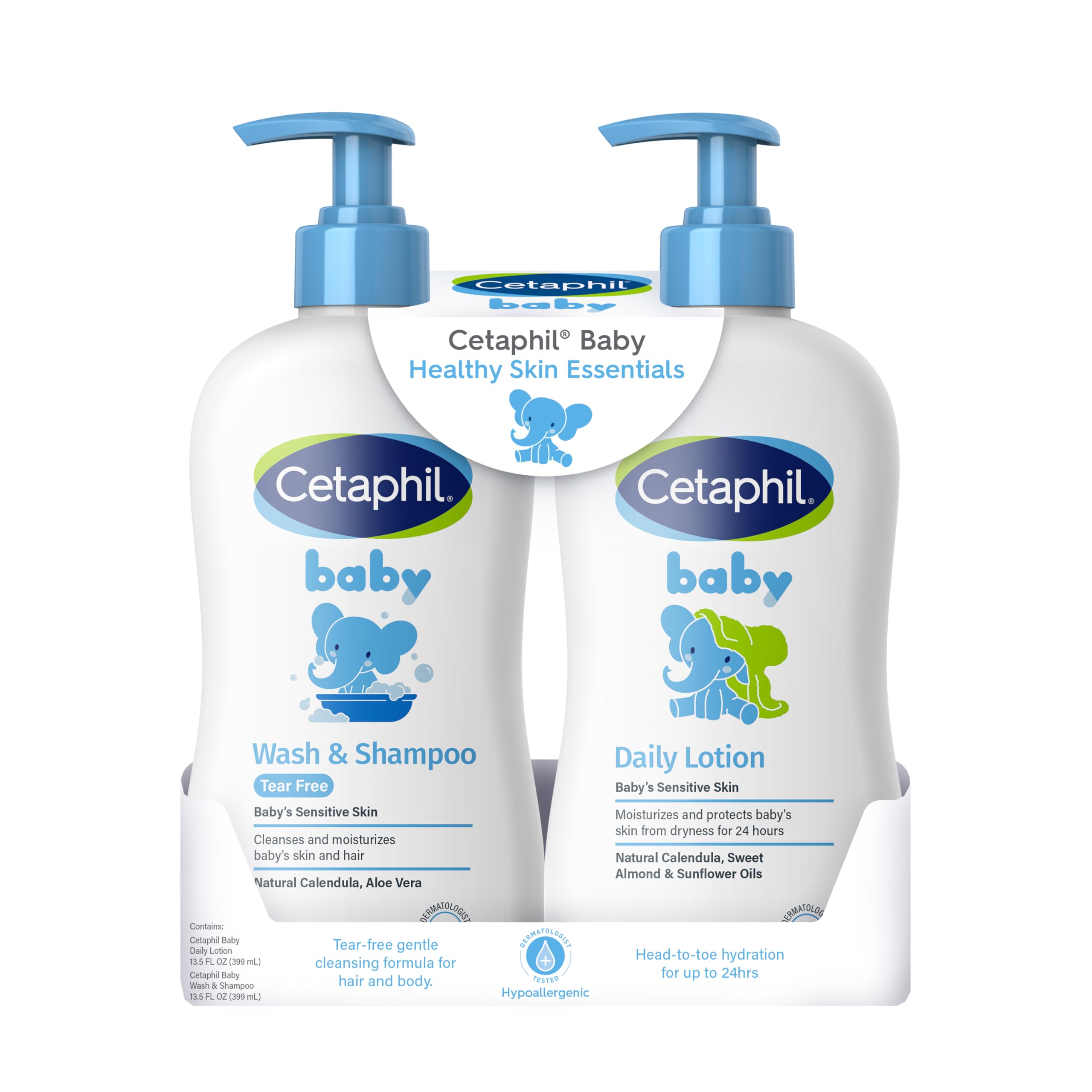 Cetaphil Baby Shampoo and Body Wash with Organic Calendula, Tear Free, Hypoallergenic, Ideal for Everyday Use, Dermatologist Tested, 7.8oz Halalzen