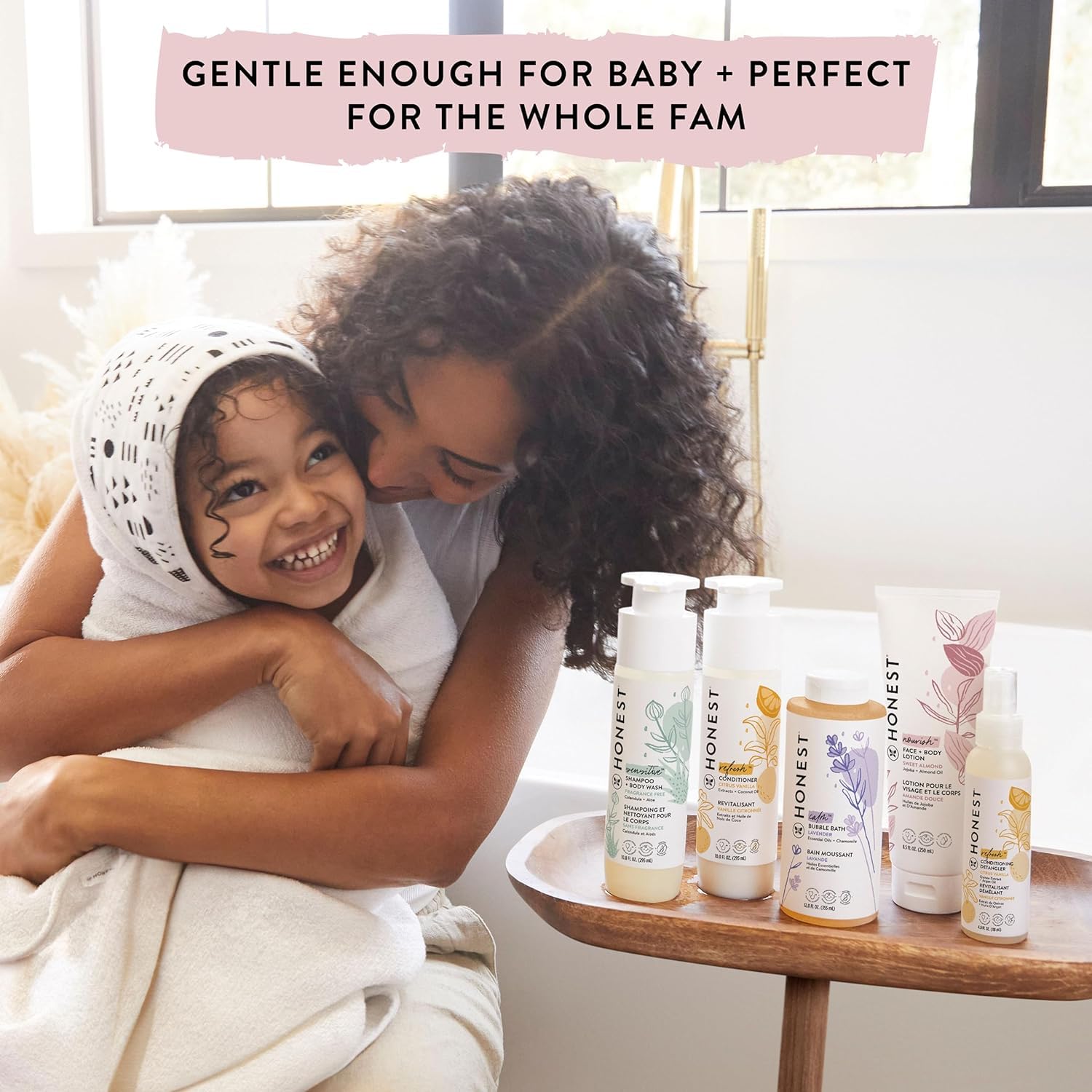 The Honest Company Foaming Bubble Bath & Baby Wash, Tear-Free, Hypoallergenic, Natural Formula, Lavender Calm Scent, 12 fl oz Halalzen