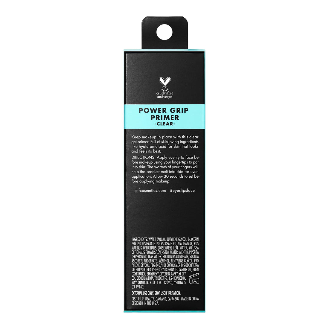 e.l.f. Power Grip Primer, Gel-Based & Hydrating Face Primer For Smoothing Skin & Gripping Makeup, Moisturizes & Primes, 0.811 Fl Oz (24 ml.) Halalzen