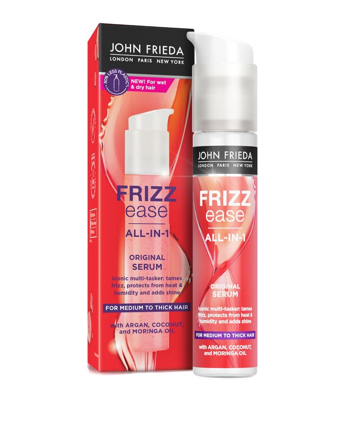 John Frieda Frizz Ease Original Serum 50ml, Hydrating Anti-Frizz Serum for Medium to Thick Hair Halalzen