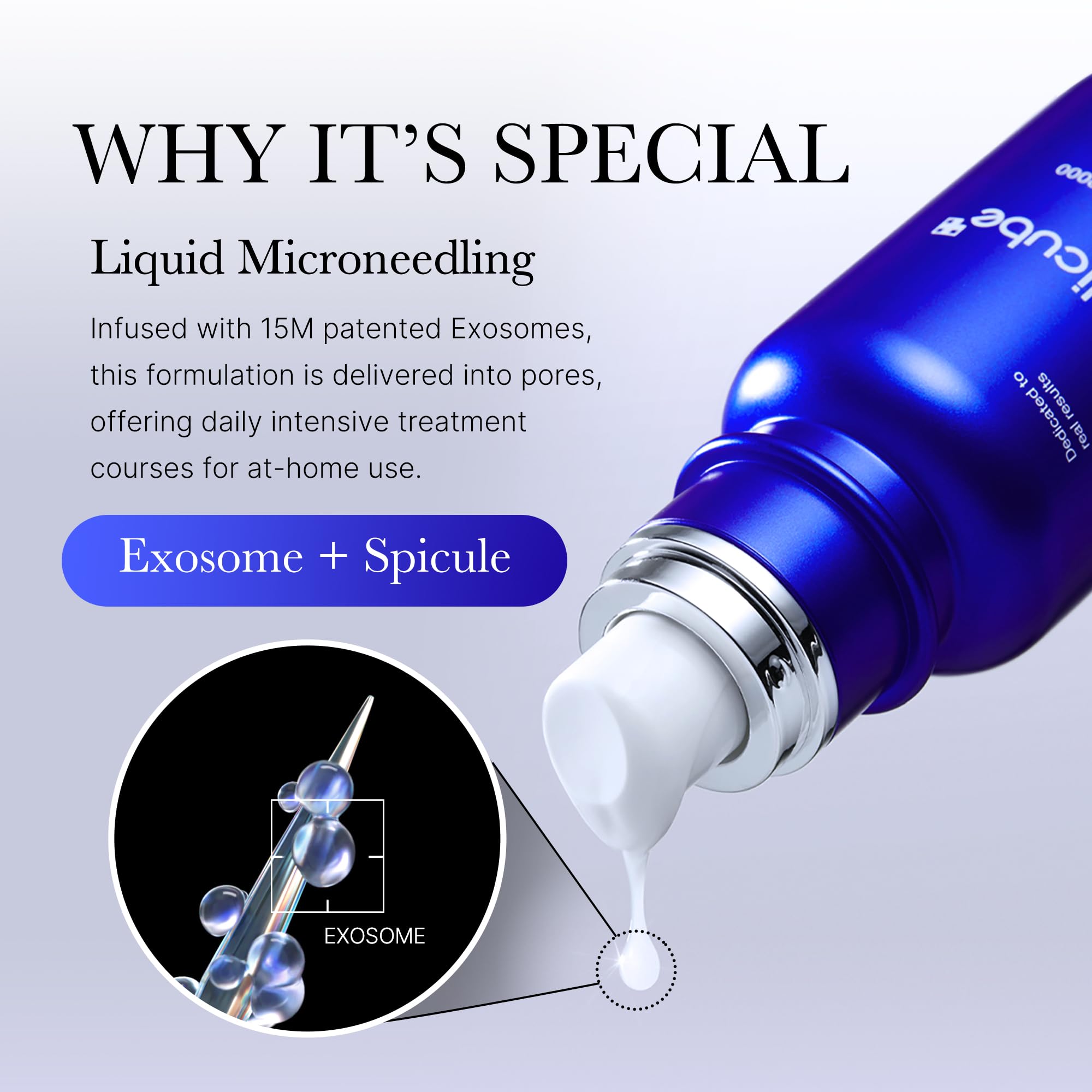 medicube Exosome Shot Zero 2,000 PPM Spicule Facial Serum | Liquid Skin Booster Serum | Exosome, AHA+BHA+PHA | Pore Care, Dead Skin Cells, Skin Texture | Korean Skincare, 1.01 fl.oz Halalzen