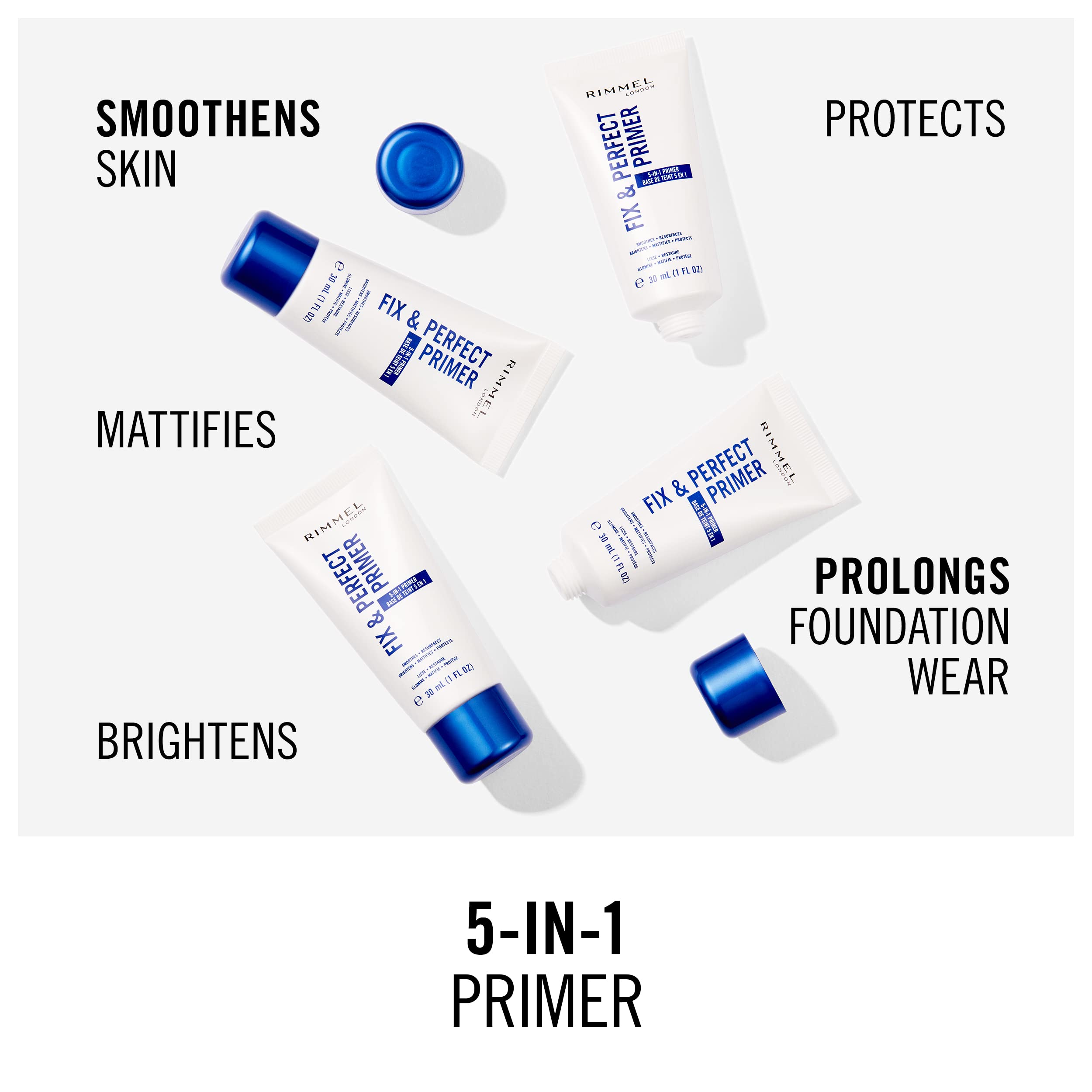Rimmel Fix & Perfect Makeup Primer, 30ml (Pack of 1) Halalzen
