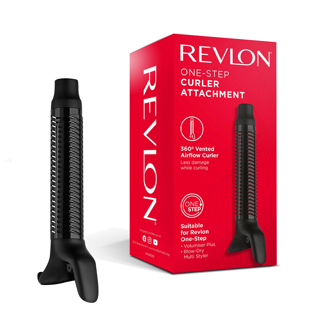 REVLON One-StepTM Blow-Dry Multi Air Styler 5-in-1 (Detachable Heads, Curler, Dryer, Volumiser, Styler and Shape Enhancer). RVDR5370 Halalzen