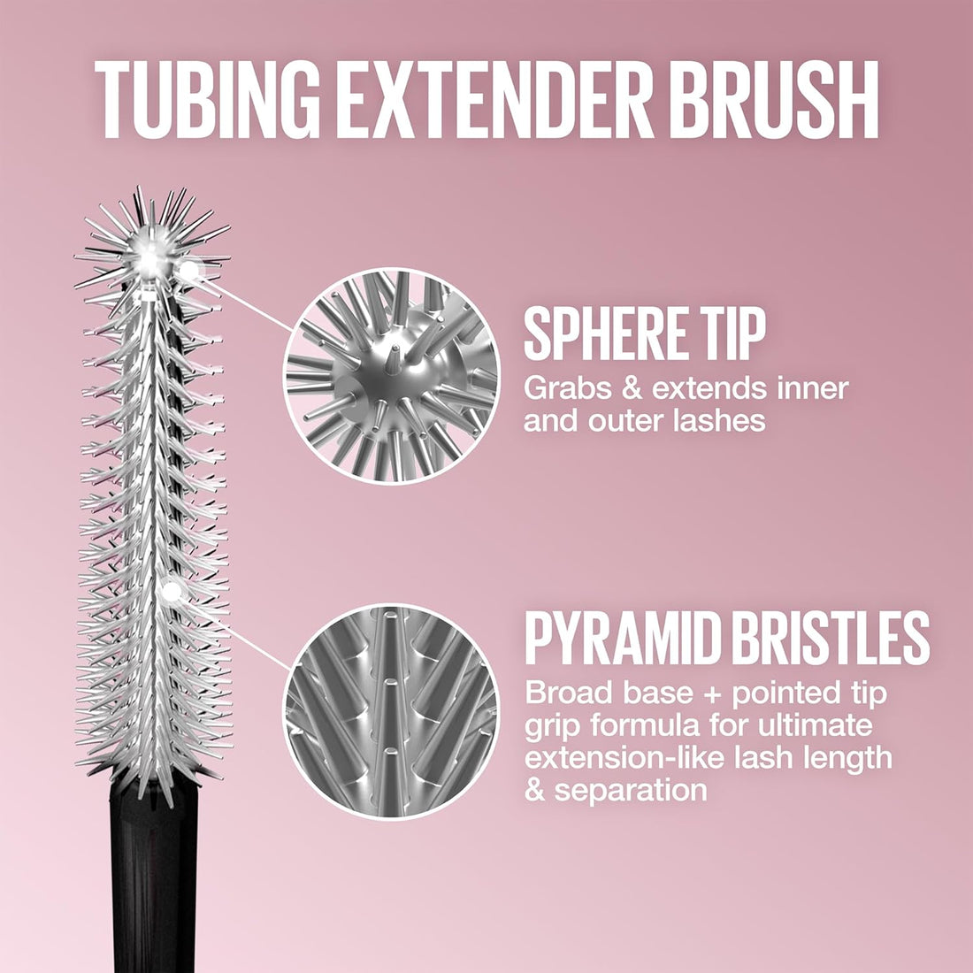 Maybelline Tubing Mascara Black, Lash Sensational Sky High Tubes Mascara with with Shea Butter + Castor Oil, Lengthening for Extension-Like Length, 24H Smudge-Proof, Washable, Vegan, Sensitive Eyes Halalzen