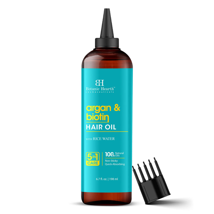 Botanic Hearth Rosemary & Batana Hair Oil, 6.7 Fl Oz (198 ml) | 100% Natural & Vegan Formula | Deeply Nourishes Dry, Frizzy Hair & Supports Healthy-Looking Scalp | Suitable for All Hair Types