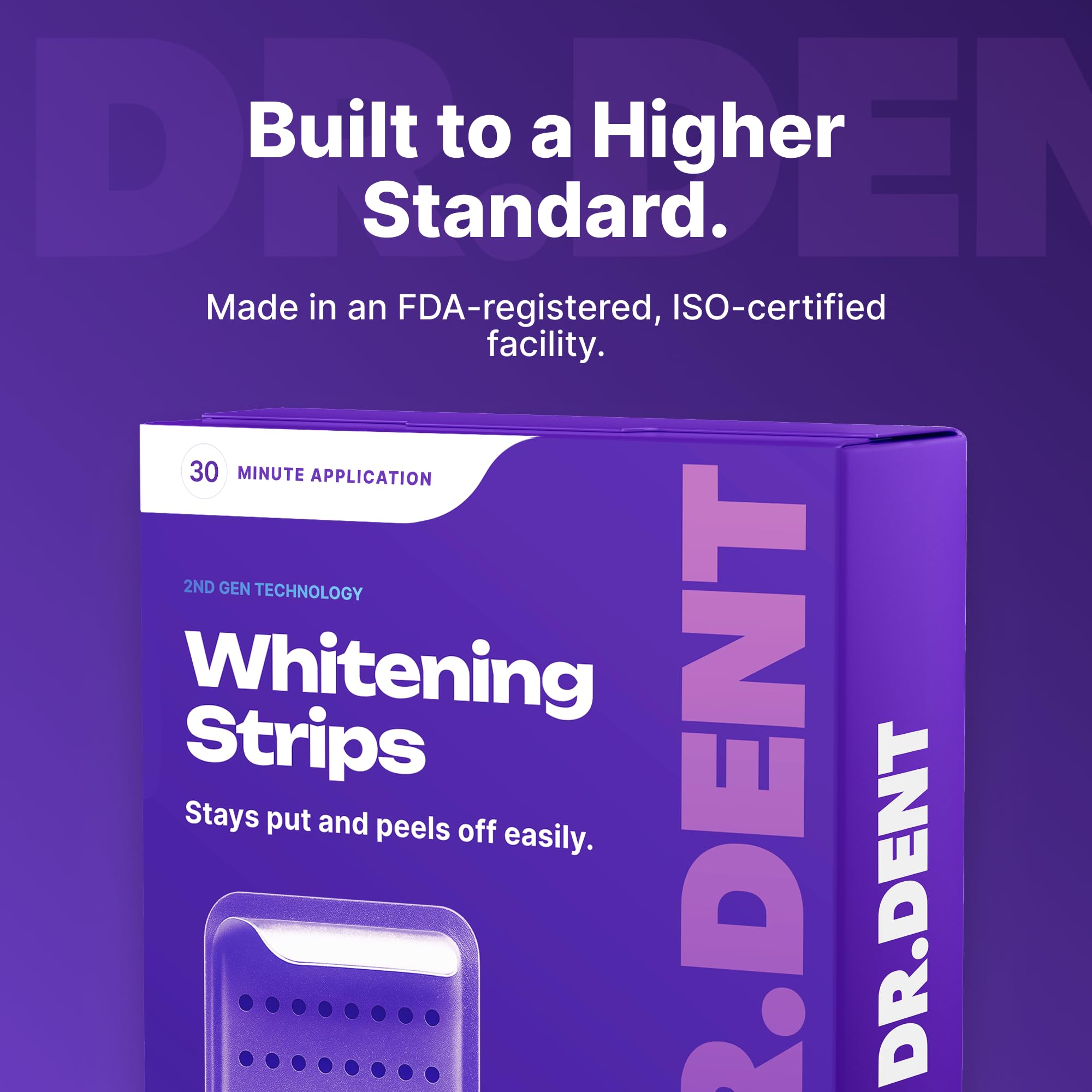 DRDENT Teeth Whitening Strips Professional Strength – 21 Treatments (42 Strips) with Mouth Opener – Enamel Safe Teeth Whitening Kit for Sensitive Teeth