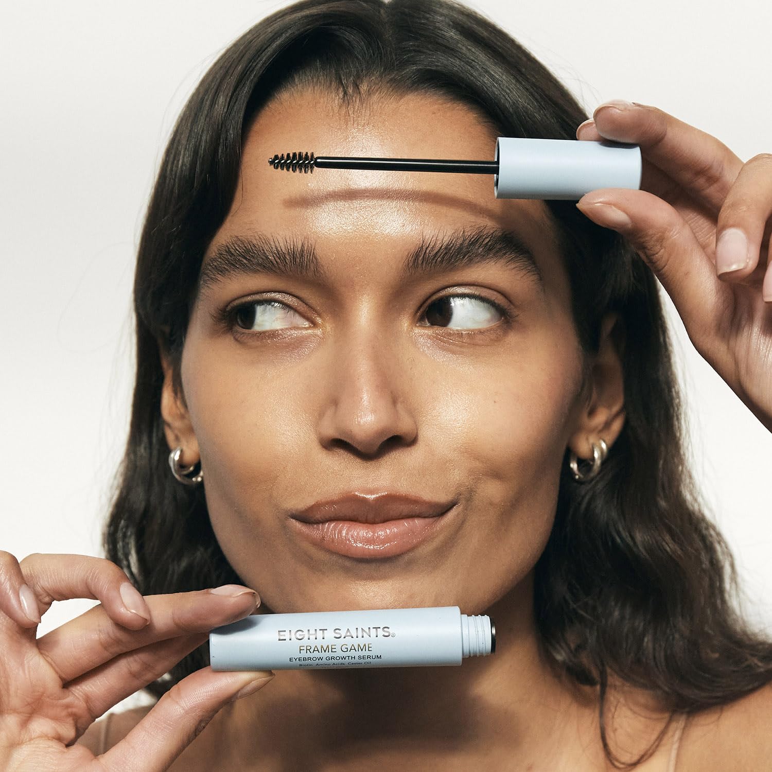 Eight Saints Frame Game Eyebrow Growth Serum for Thicker, Fuller Brows, with Biotin, Amino Acids, and Castor Oil, Brow Enhancing Treatment for Thin Eyebrows, Nourishing Eyebrow Serum, 0.14 fl oz