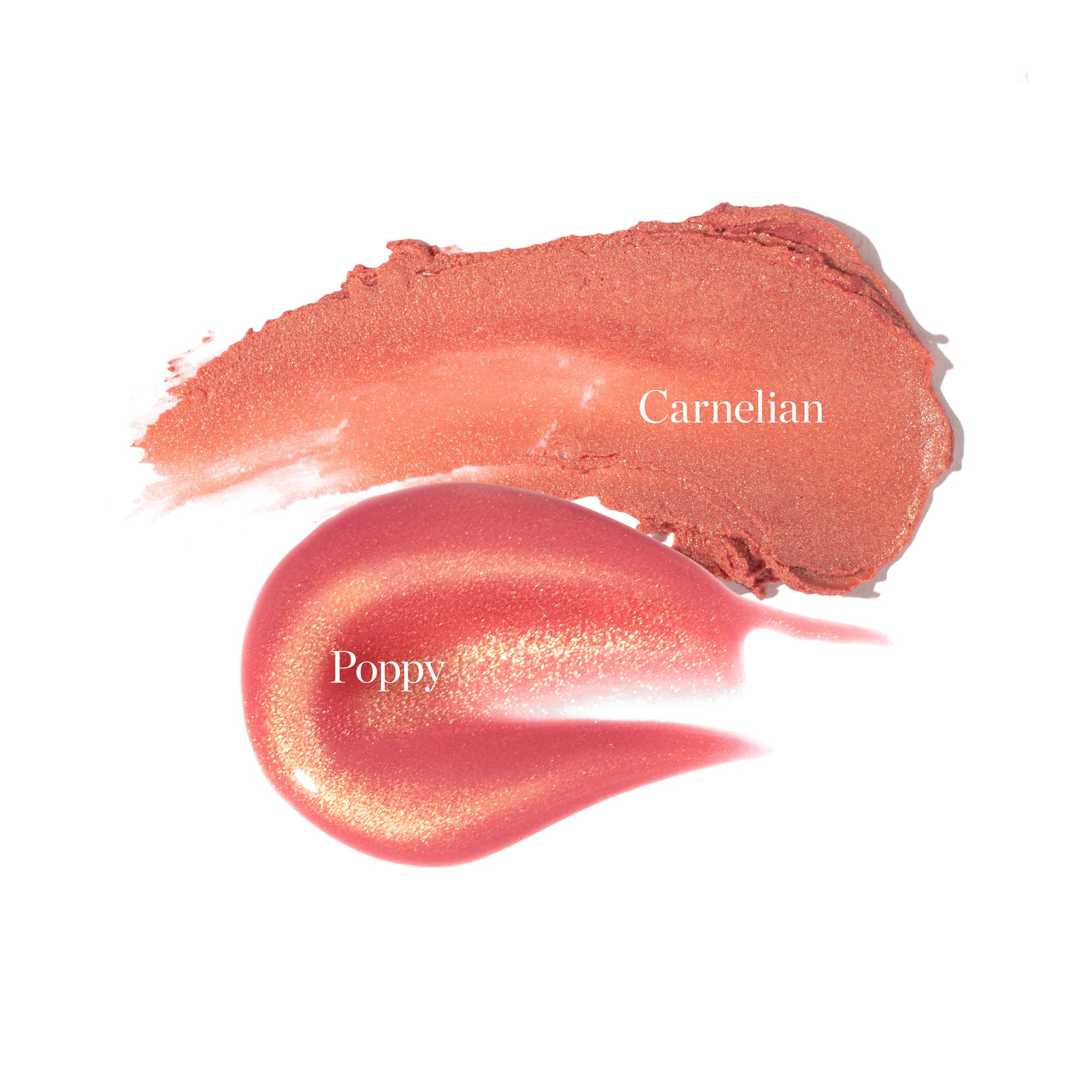 Ogee Beyond Clean Lip Gloss - Certified Organic Lip Gloss for Women - Effortlessly Plump, Hydrate & Add High-Shine Color, Freesia - Desert Rose Shimmer