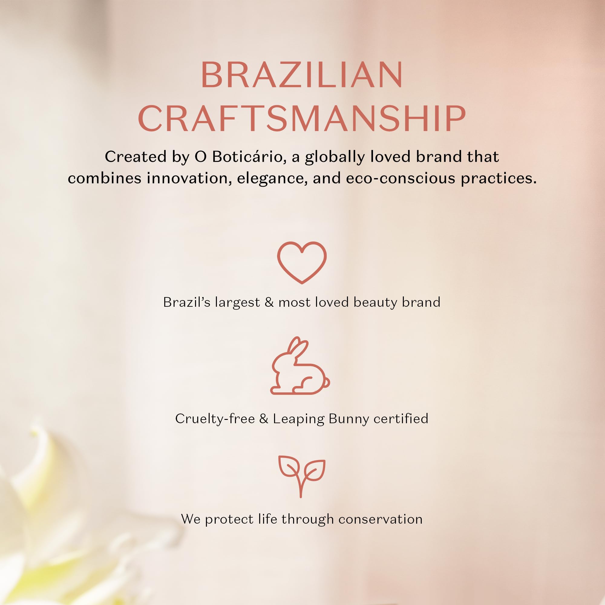 O Boticário Lily Eau de Parfum - Long Lasting Perfume for Women - 2.5 oz / 75 ml, Premium Brazilian Floral Fragrance with Lily & Jasmine Notes, Elegant Signature Scent, Women's Perfume Gift