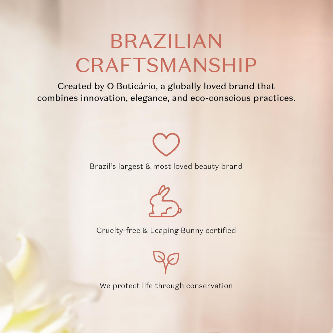 O Boticário Lily Eau de Parfum - Long Lasting Perfume for Women - 2.5 oz / 75 ml, Premium Brazilian Floral Fragrance with Lily & Jasmine Notes, Elegant Signature Scent, Women's Perfume Gift