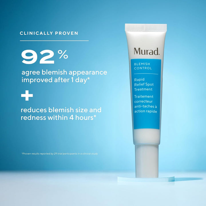 Murad Rapid Relief Spot Treatment - Blemish Control Max Strength 2% Salicylic Acid Gel - Fast Blemish Relief - Instant Blemish Spot Treatment - 15ml Clear Gel for Face Halalzen
