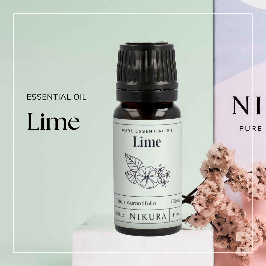 Nikura Peppermint Essential Oil - 10ml | Perfect for Repelling Spiders, Rats, Mice, Bugs, Ants | Great for Hair, Headaches Relief, Energy Boost, Skin, Candle Making | Vegan & UK Made