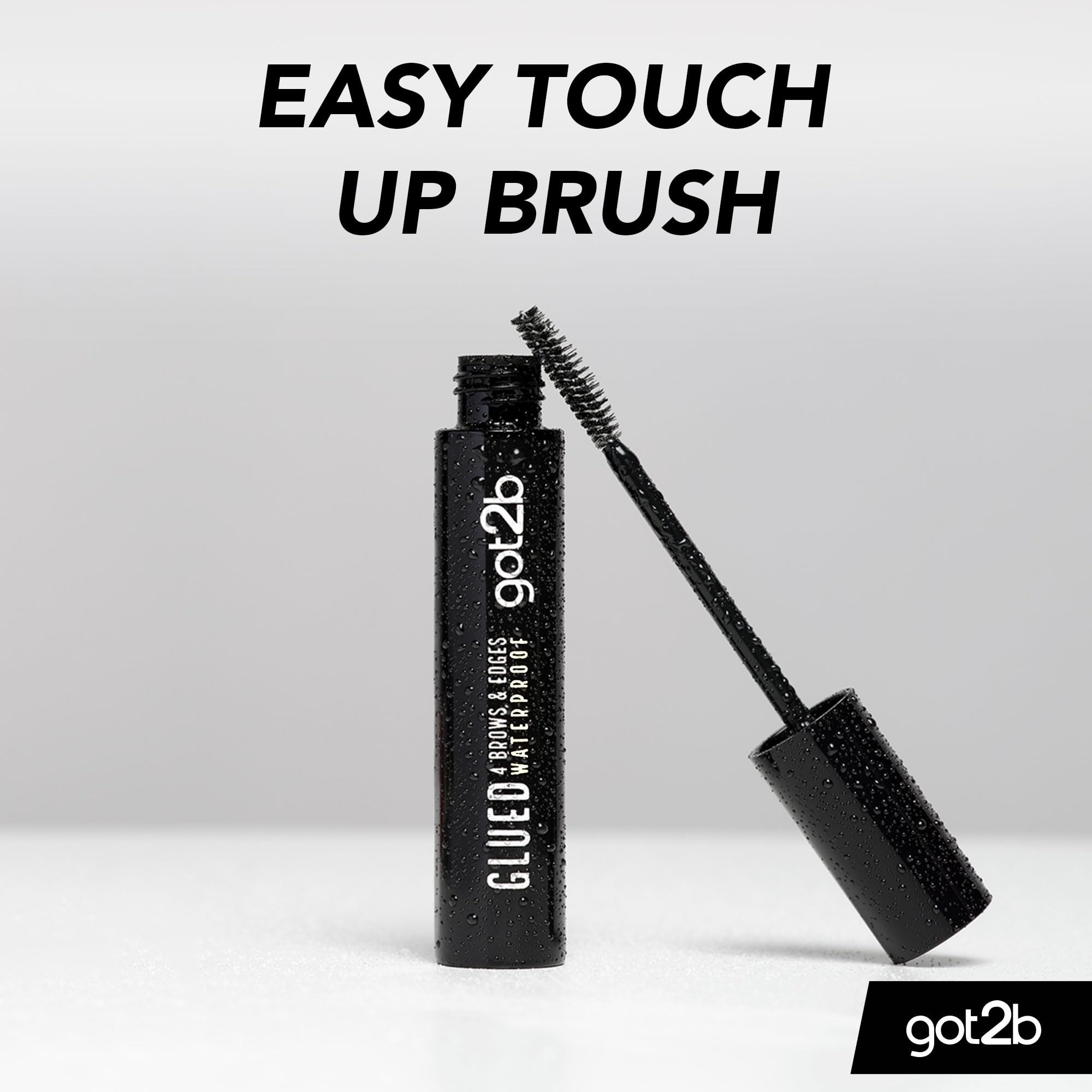 got2b Glued 4 brows & Edges Clear gel 2 in 1 16 ml, Screaming Hold Brow gel, Eyebrow Gel for Long Lasting Looks, Vegan Formula