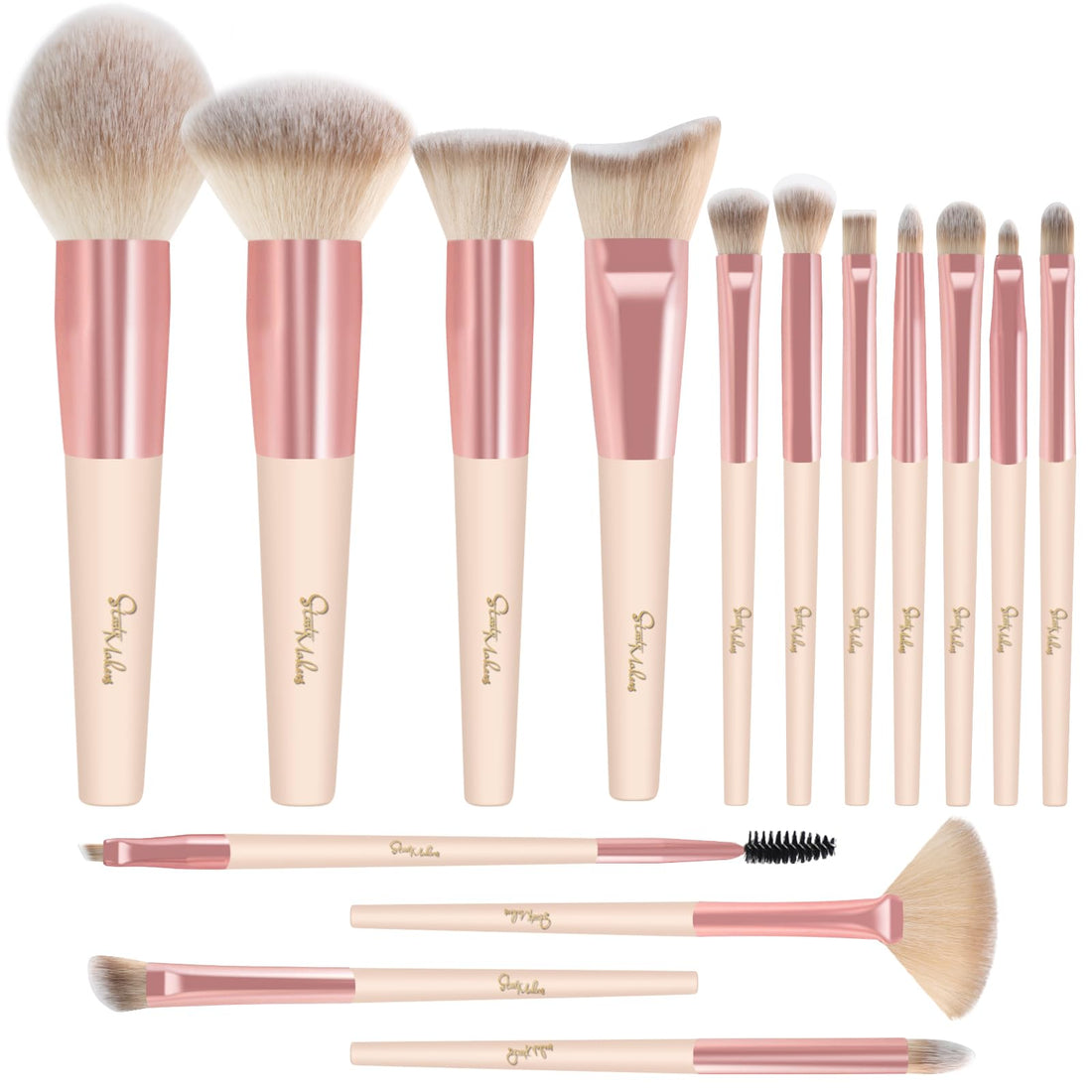 Makeup Brushes 10Pcs Marble Makeup Brush Set Foundation Powder Blush Blending Eyeshadow Brushes Sets Halalzen