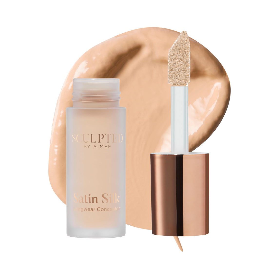 Satin Silk Longwear Concealer - Lightweight, Hydrating & Long-Lasting Concealer from Sculpted by Aimee for Dark Circles, Blemishes and Pigmentation (Ivory 2.0) Halalzen