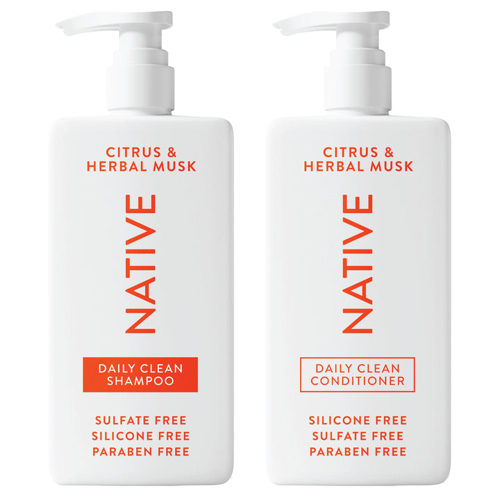 Native Coconut & Vanilla Shampoo and Conditioner Contain Naturally Derived Ingredients | All Hair Types, Color & Treated, Fine to Dry Damaged, Sulfate & Dye Free - 2-Pack Halalzen