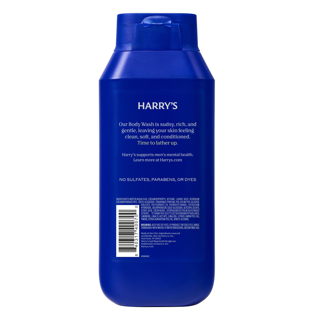 Harry's Men's Body Wash, Fig, 532ml, Pack of 3, Shower Gel for Men - No Parabens, Sulfates or Dyes