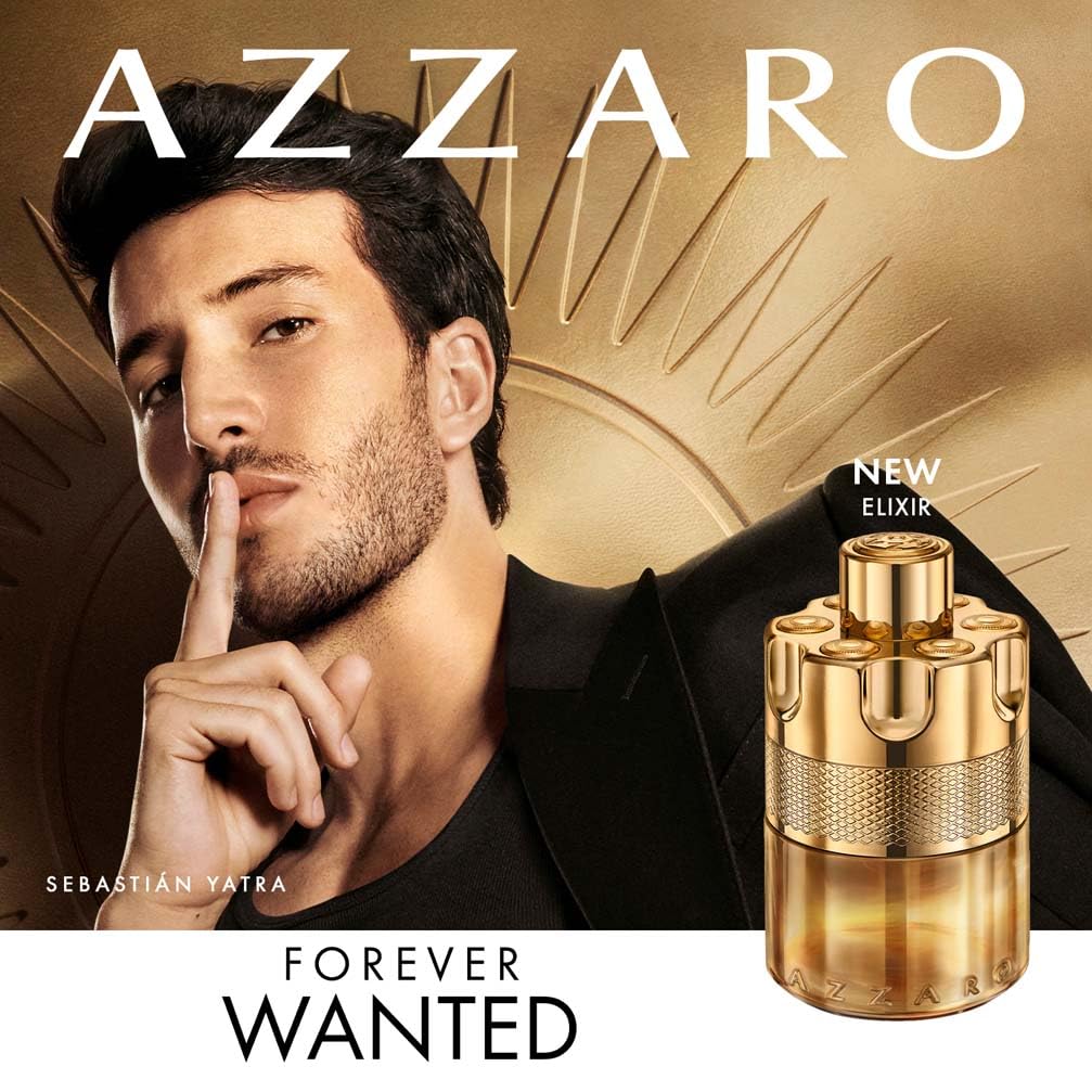 Azzaro Forever Wanted Elixir Eau de Parfum, Woody Fruity Leather Fragrance for Men with Raspberry, Cardamom and Leather Accord, Powerful 12-Hour Trail