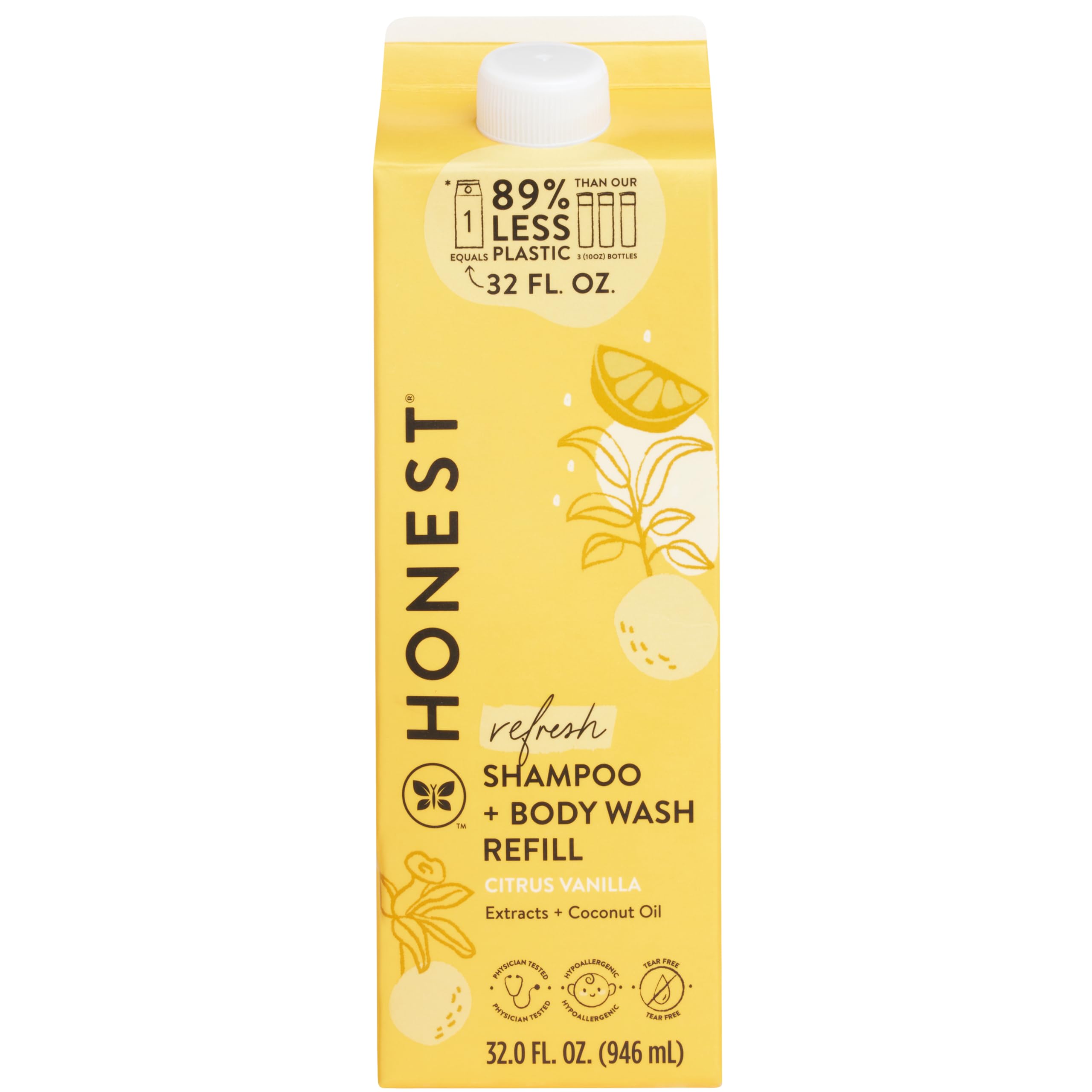 The Honest Company 2-in-1 Cleansing Shampoo Body Wash Gentle for Baby, Naturally Derived, Tear-free, Hypoallergenic, Lavender Calm, 18 fl oz Halalzen