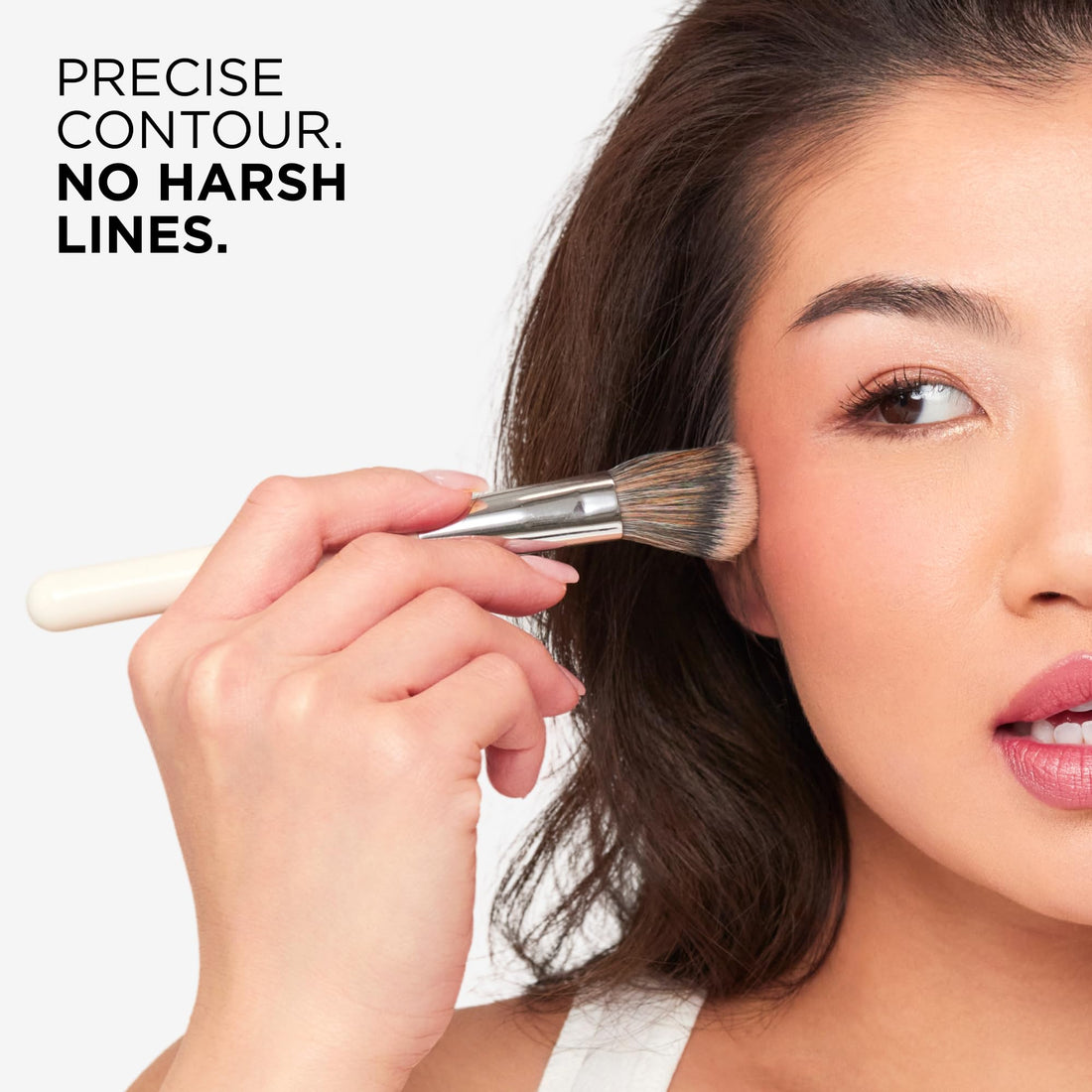 Haleys Beauty Kabuki Foundation Brush For Applying Powder, Foundation, Bronzer, Blush, and Mineral Make up, Soft Bristles, Seamless Blending, Makeup Brushes Essential, Vegan & Cruelty Free