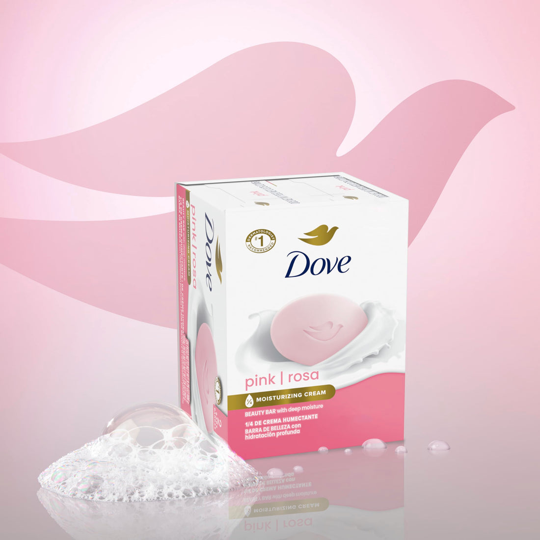 Dove Beauty Bar Soap Shea Butter, 8 Bars for Nourished, Radiant Skin, Enriches Skin 3.75 oz