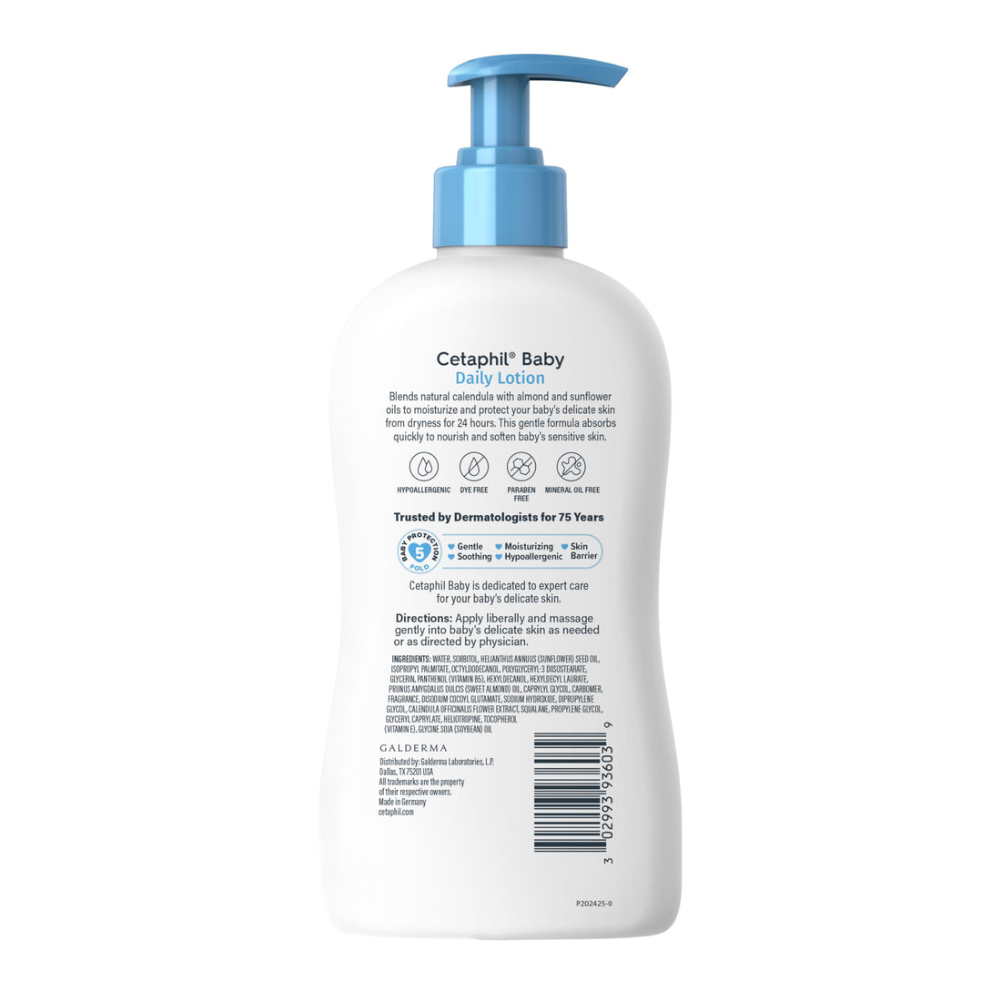 Cetaphil Baby Daily Lotion with Organic Calendula |Vitamin E | Sweet Almond & Sunflower Oils |13.5 Fl. Oz Halalzen