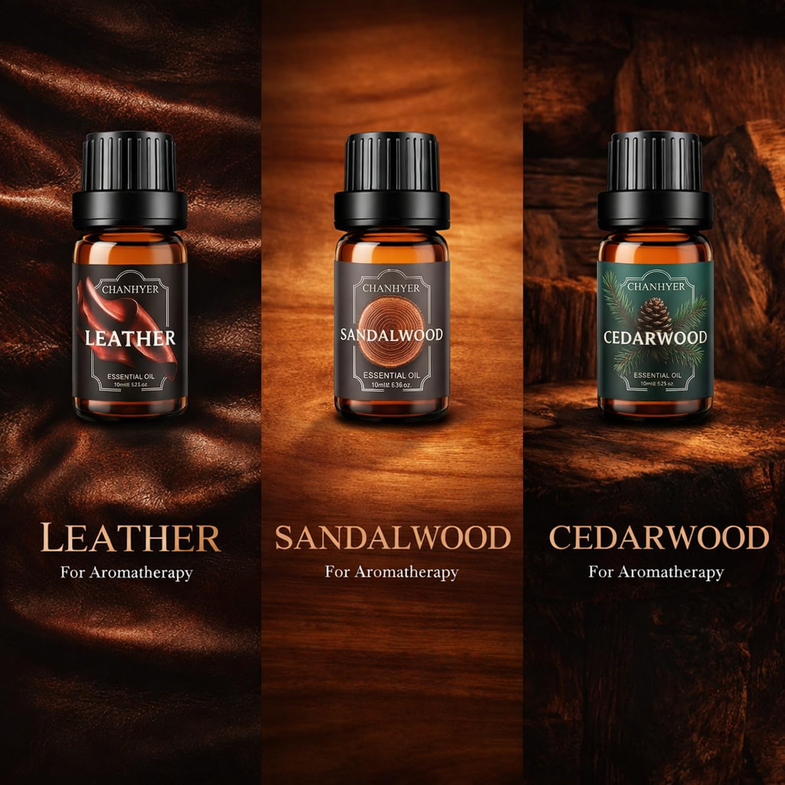 Hotel Collection Essential Oils for Diffusers for Home - 6 x 10 ml Luxury Scented Oil Set with Luxury Night,Jasmine Peppermint,White Tea,Citrus Happiness,My Way,Hotel Lobby,Gift for Women and Men