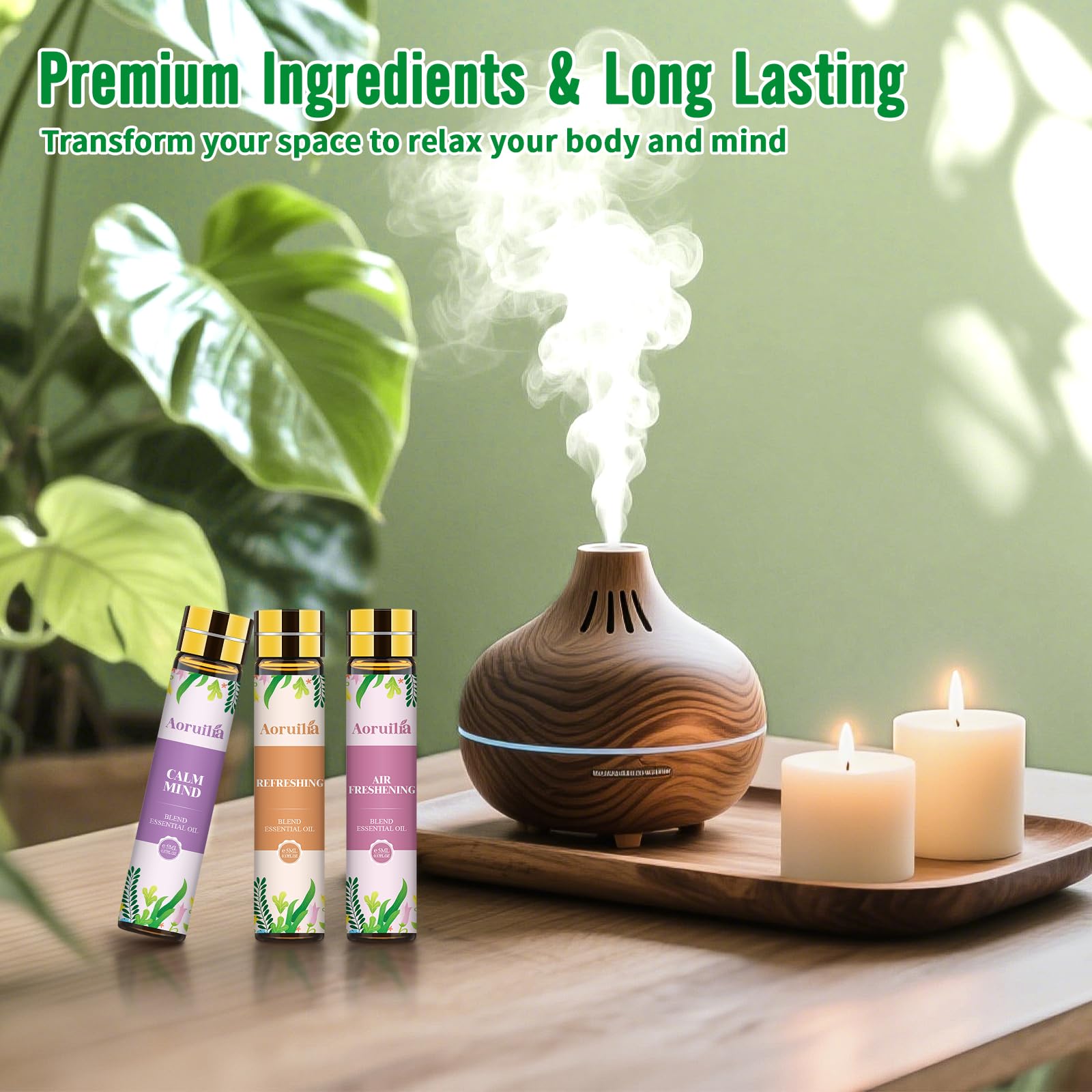 Clean Essential Oils Set 6 x 10ml, Laundry Fragrance Oils for Diffusers, Soap Making - Eucalyptus & Cotton, Bergamot Black Tea, Cardamom & Cedar, Baby Powder, Clean Breeze, Fresh Linen