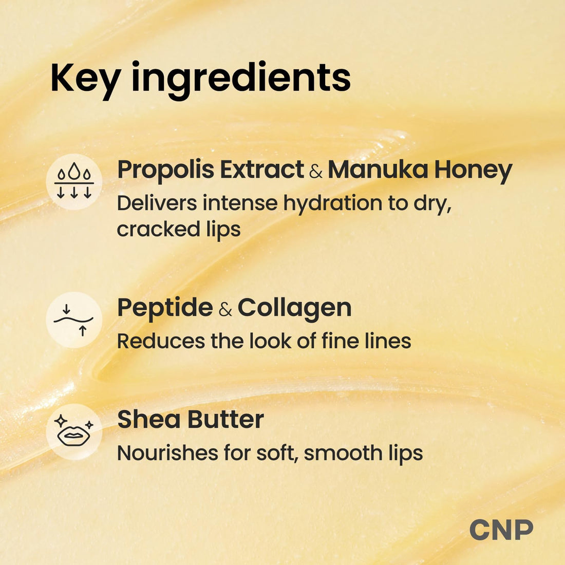 CNP Honey Lip Butter - Propolis Lipcerin™ 01 Original, Hydrating Overnight Manuka Lip Balm & Mask, 12hr Long-Lasting Moisture, Stocking Stuffers, Gifts for Women, 0.5 fl.oz. Halalzen