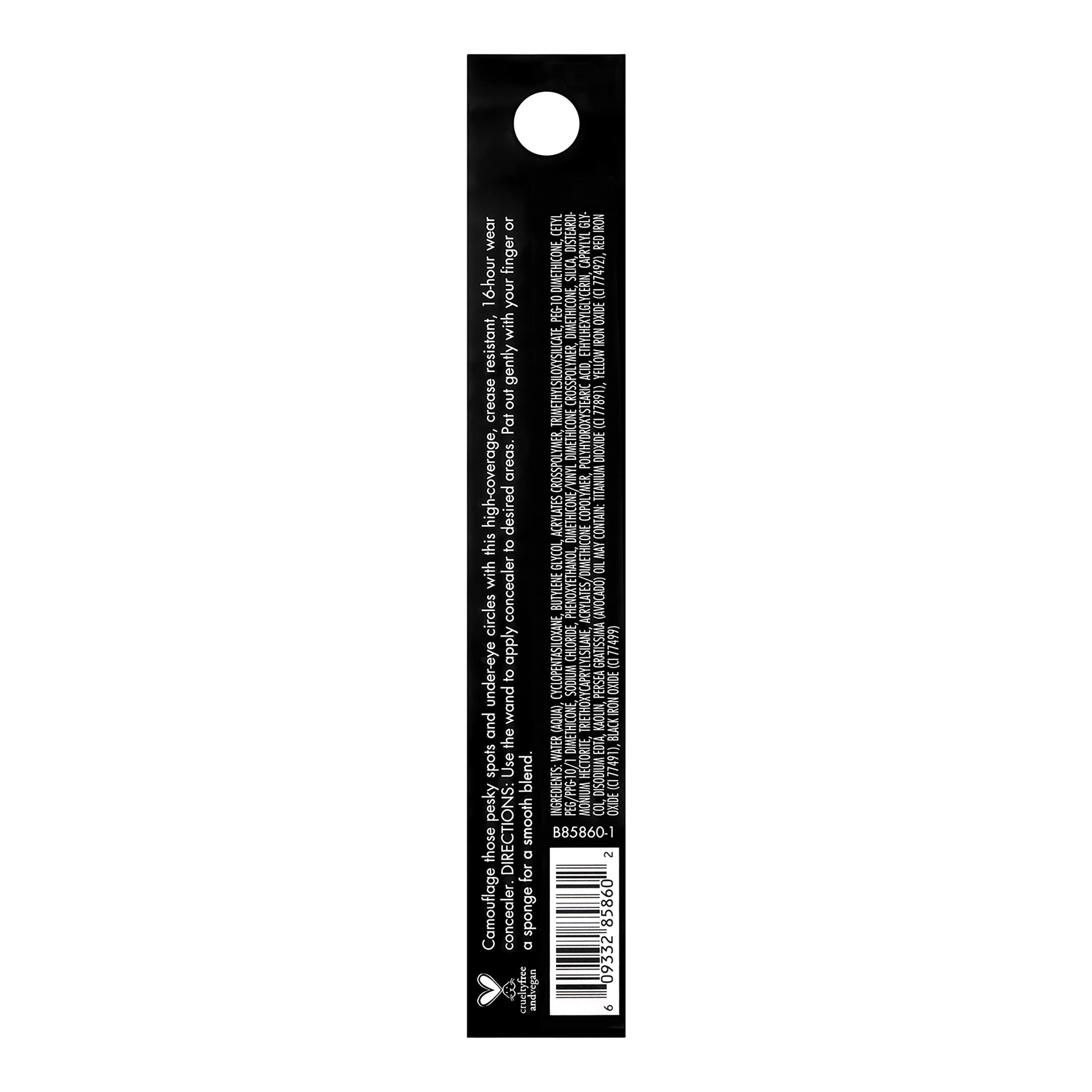 e.l.f. 16HR Camo Concealer, Full Coverage & Highly Pigmented, Matte Finish, Light Ivory, 0.203 Fl Oz (6mL) Halalzen