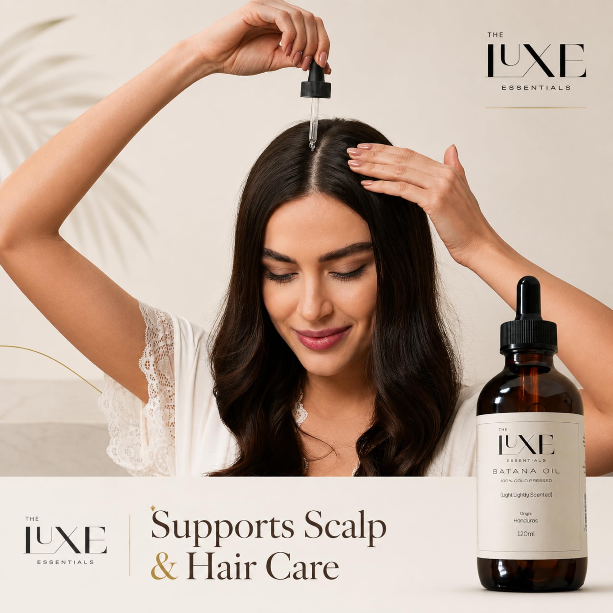 Cold Pressed Batana Oil for Hair Growth | Pure & Unrefined Natural Hair Oil, Beard & Skin Oil | Lightweight, Fast-Absorbing Moisturiser | Raw, Organic & Ethically Sourced (60 ML, Light Scented)