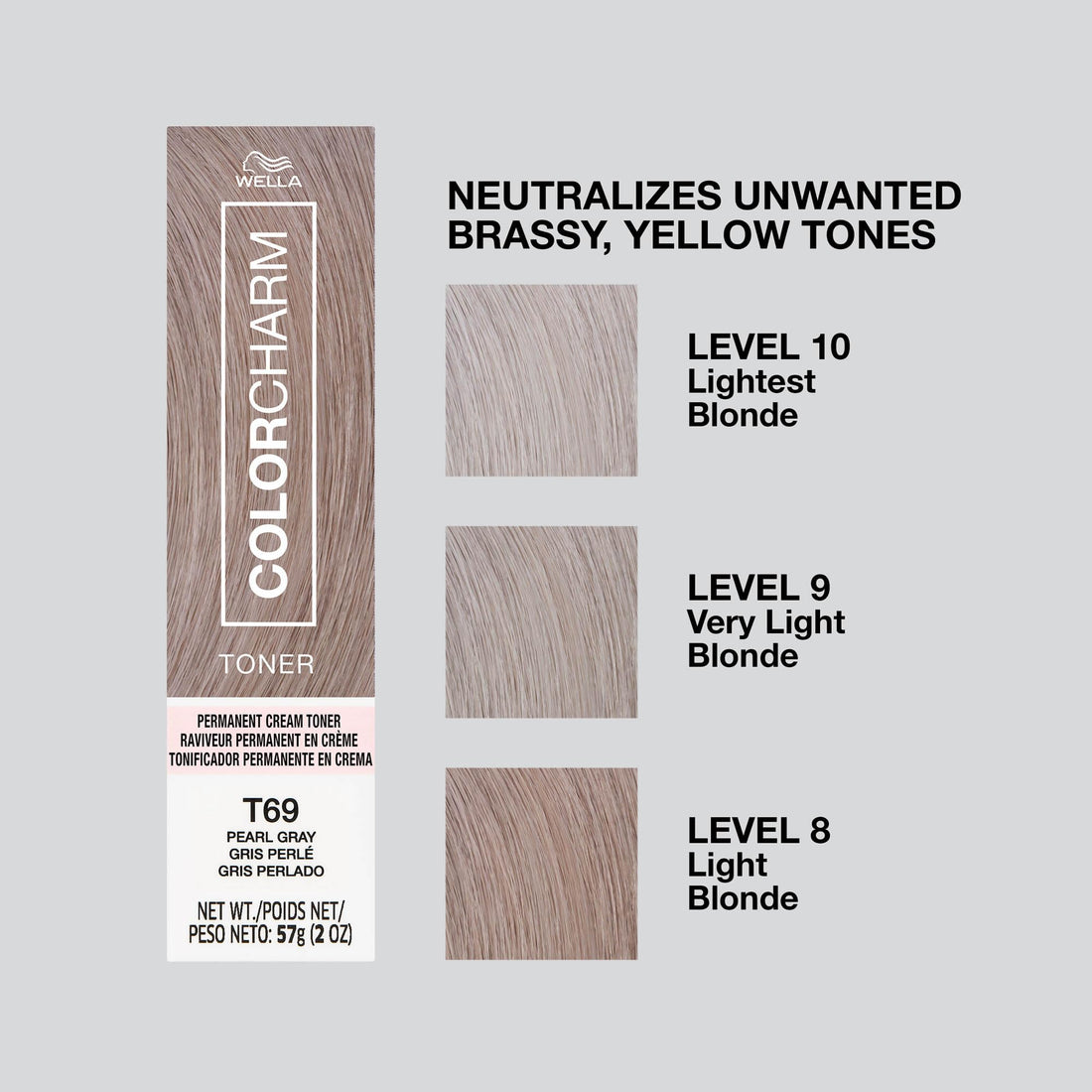 COLORCHARM Permanent Crème Hair Toner | Free of Animal-Derived Ingredients, Parabens Free & Gluten Free | 2 oz