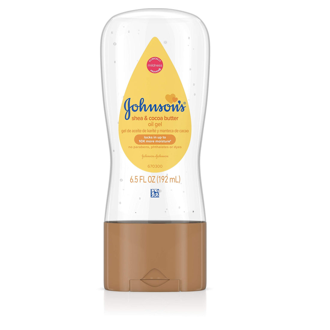 Johnson's Baby Oil Gel Enriched With Shea and Cocoa Butter, Great for Baby Massage, 6.5 fl. oz (Packaging May Vary) Halalzen