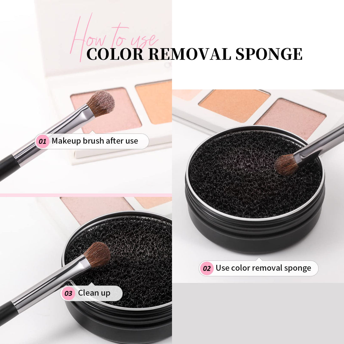 DUcare Makeup Brush Cleaner – Solid Soap Cleanser & Silicone Pad | Clean synthetic & natural bristles. Clean Beauty Blenders. Keep brushes soft. Coconut oil formula. For daily use & travel. Halalzen