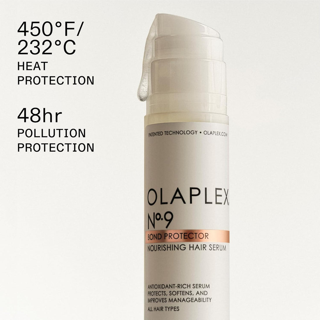 Olaplex Nº. 9 Bond Protector: Nourishing Hair Serum & Heat Protectant | Softens, Nourishes & Reduces Tangle & Static | For Coily, Curly, Straight, and Wavy, 90 mL / 3.0 Fl Oz Halalzen