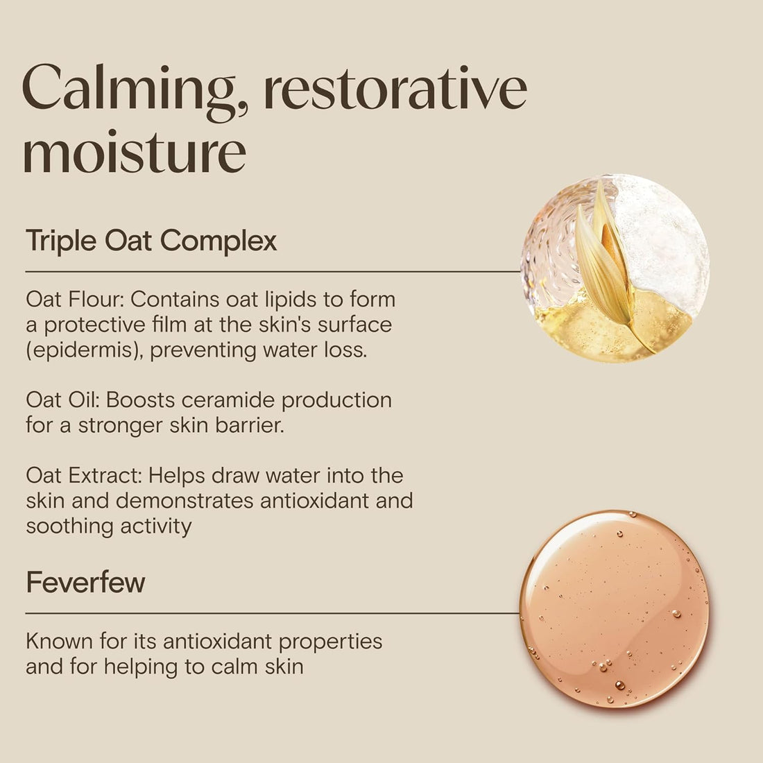 AVEENO Face CALM+RESTORE Triple Oat Serum (1 x 30ml), Instantly Smoothing Face Serum with Triple Oat Complex and Calming Feverfew for Fortified Skin, 24h Moisturisation, Face Care for Sensitive Skin Halalzen