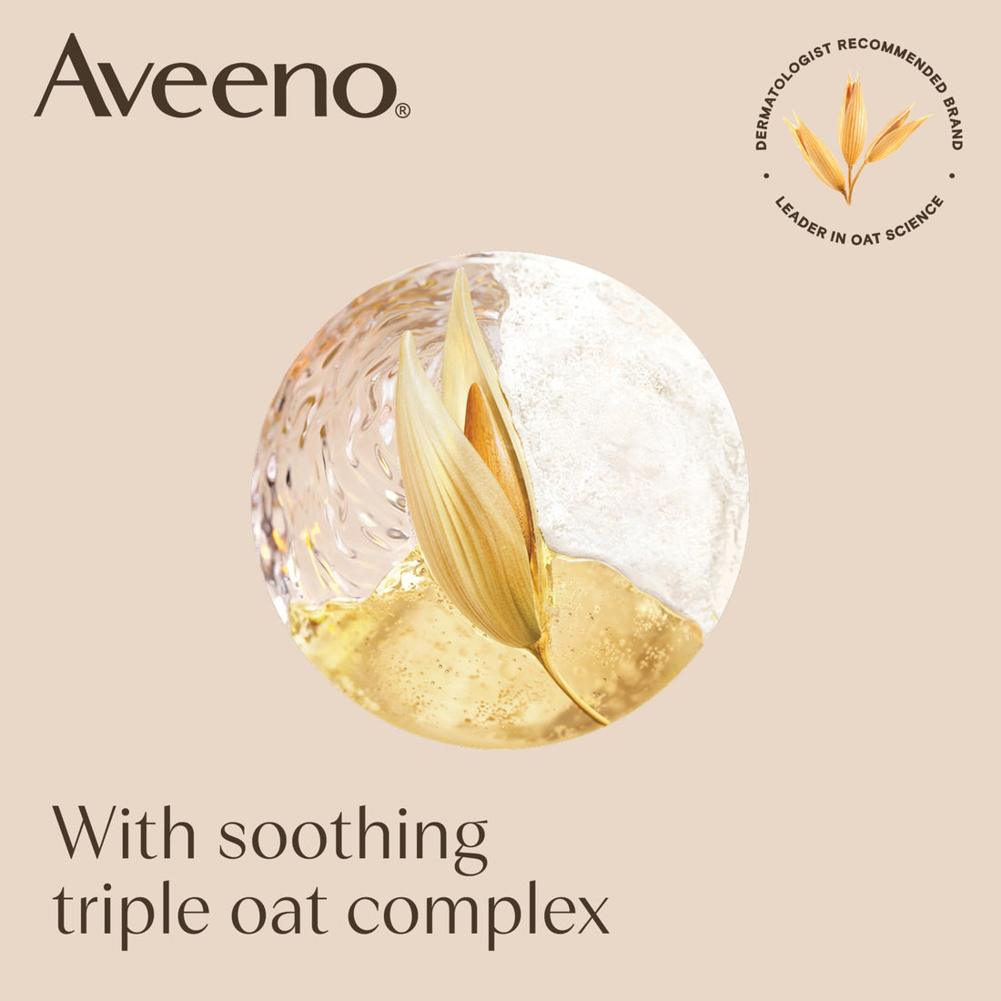 Aveeno Skin Relief Moisturising Body Wash (1x 500ml), Gentle Cleansing Wash with Soothing Triple Oat Complex, Soap-Free, Unscented for Sensitive and Very Dry Skin