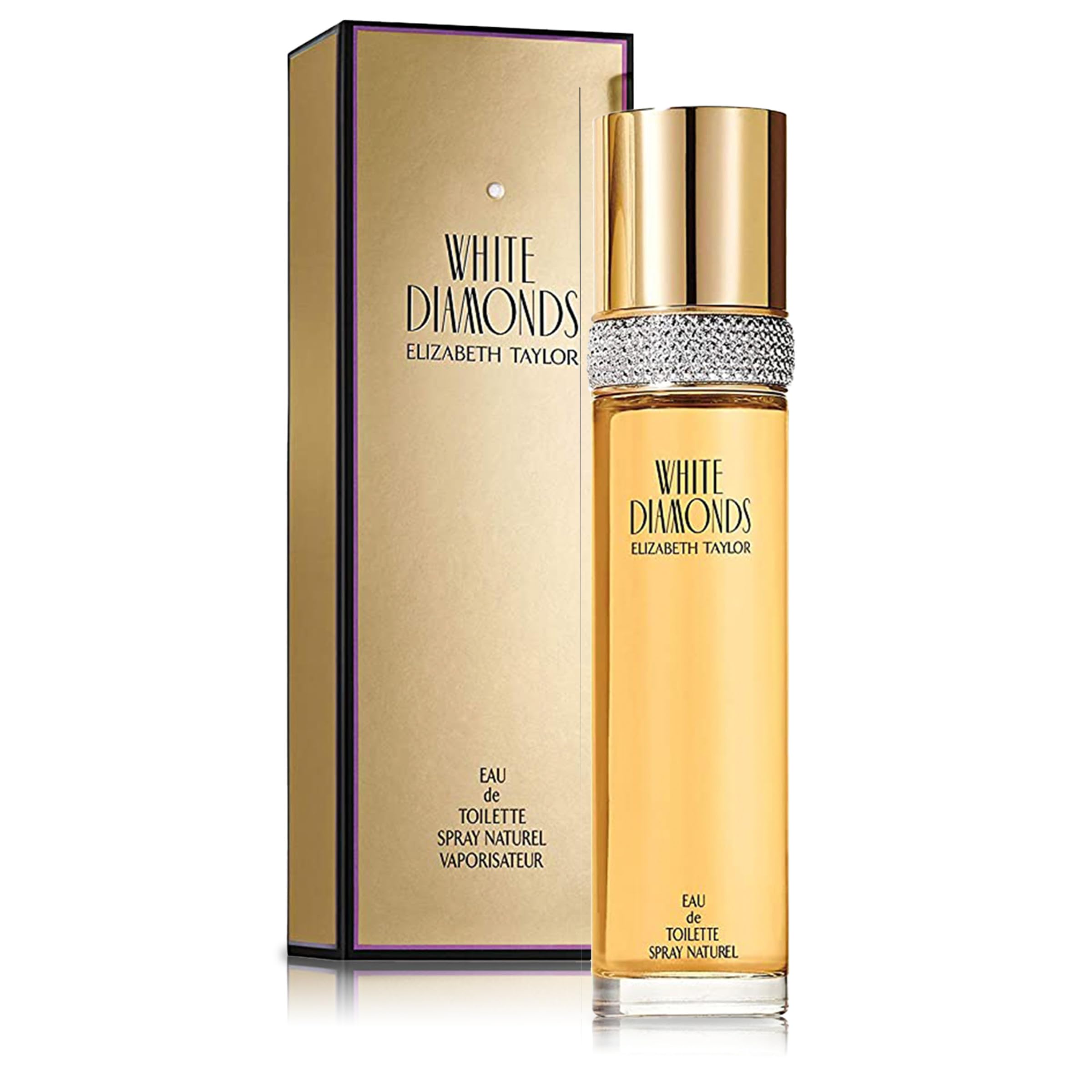 Elizabeth Taylor White Diamonds Eau de Toilette Spray, 100ml, Floral Chypre Fragrance, Celebrity Perfume for Women Halalzen