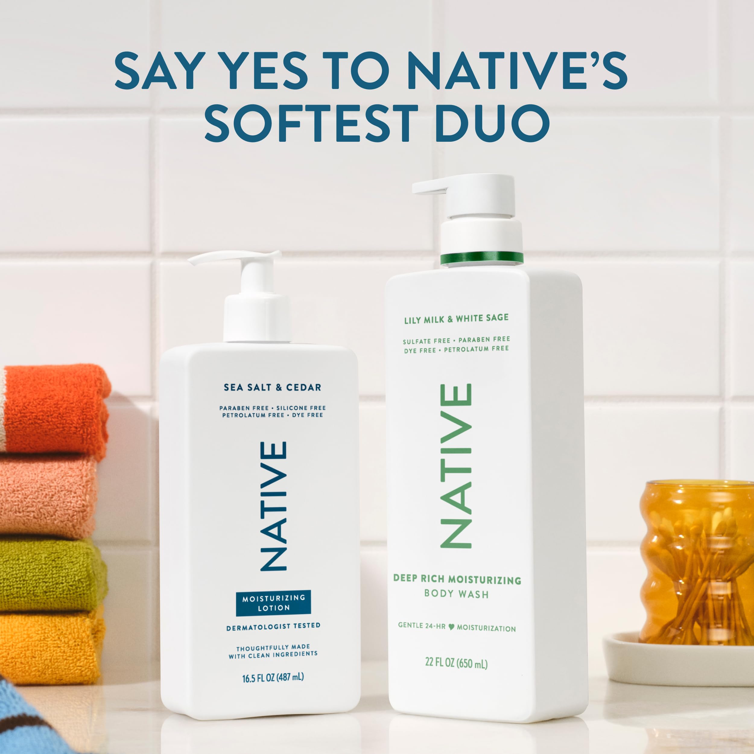 Native Body Lotion, Coconut & Vanilla, 48-Hour Hydration for Dry & Sensitive Skin, Made with Plant-Based Moisturizers like Shea Butter, Silicone & Paraben Free, 16.5 fl oz Halalzen