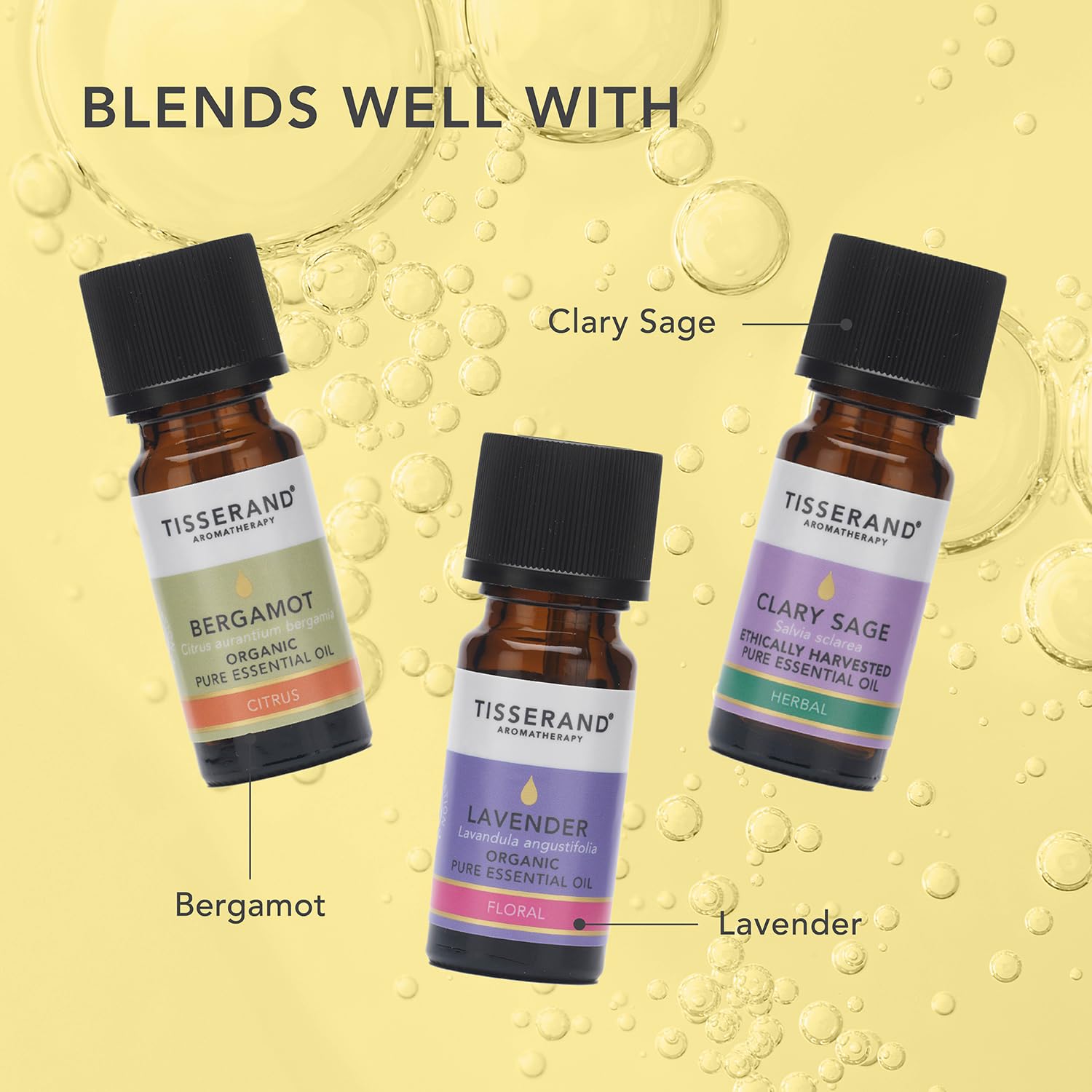 Tisserand Aromatherapy,Lavender - Organic Essential Oil,Massage Oil, Aromatherapy Oil, Skin Oil, Oil for Diffuser,100% Pure Essential Oil - 9ml