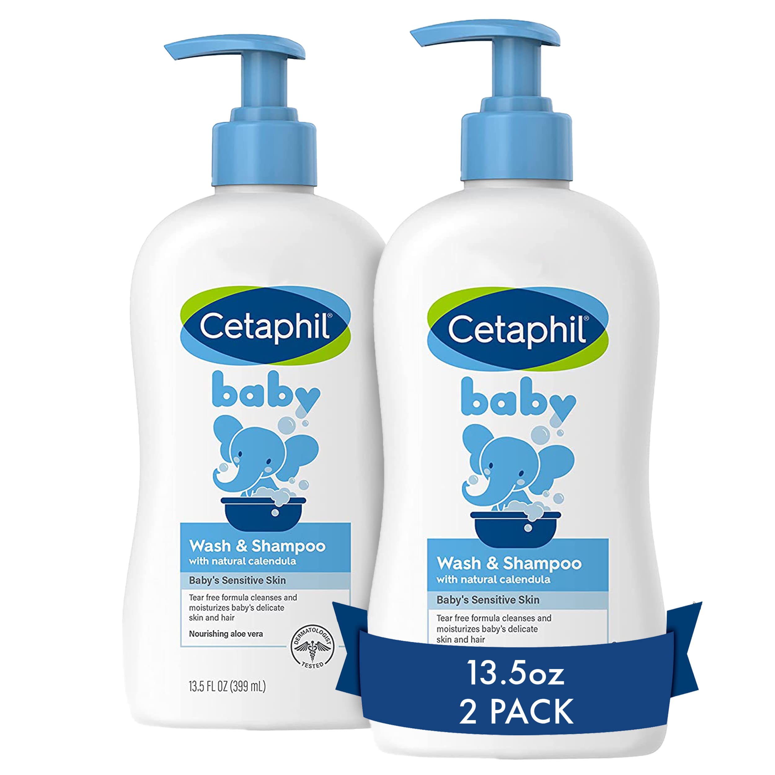 Cetaphil Baby Shampoo and Body Wash with Organic Calendula, Tear Free, Hypoallergenic, Ideal for Everyday Use, Dermatologist Tested, 7.8oz Halalzen